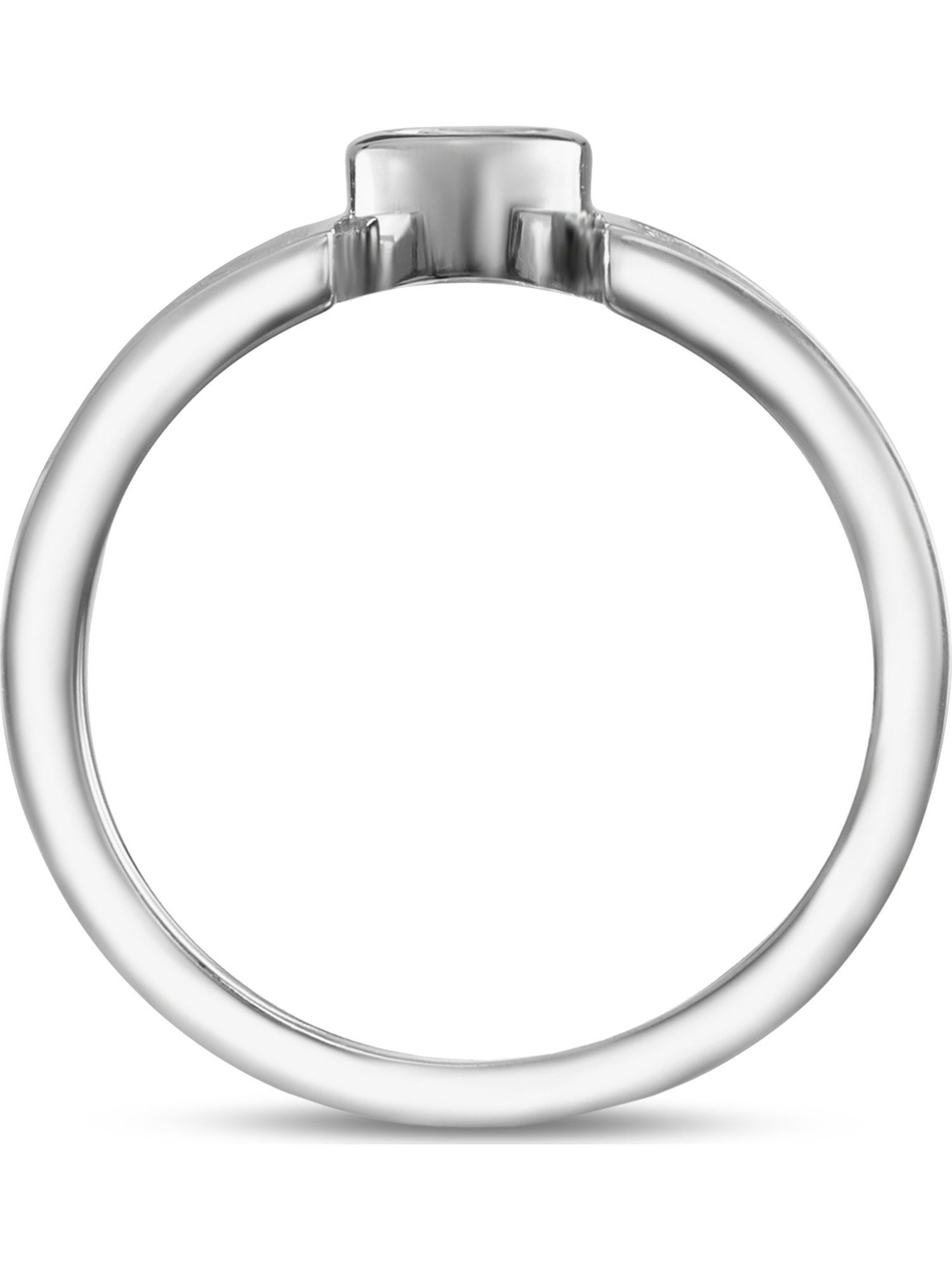 JETTE Silberring JETTE Damen-Damenring 925er Silber 155 Zirkonia, Zirkonia, synthetisch