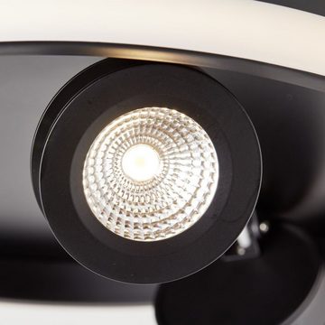 Brilliant Deckenstrahler Nebeker, CCT - über Fernbedienung, Dimmfunktion, LED fest integriert, Farbwechsler, dimmbar 3-flammig, schwenkbar- 2200 Lumen, Ø 30cm, inkl. Fernbedienung