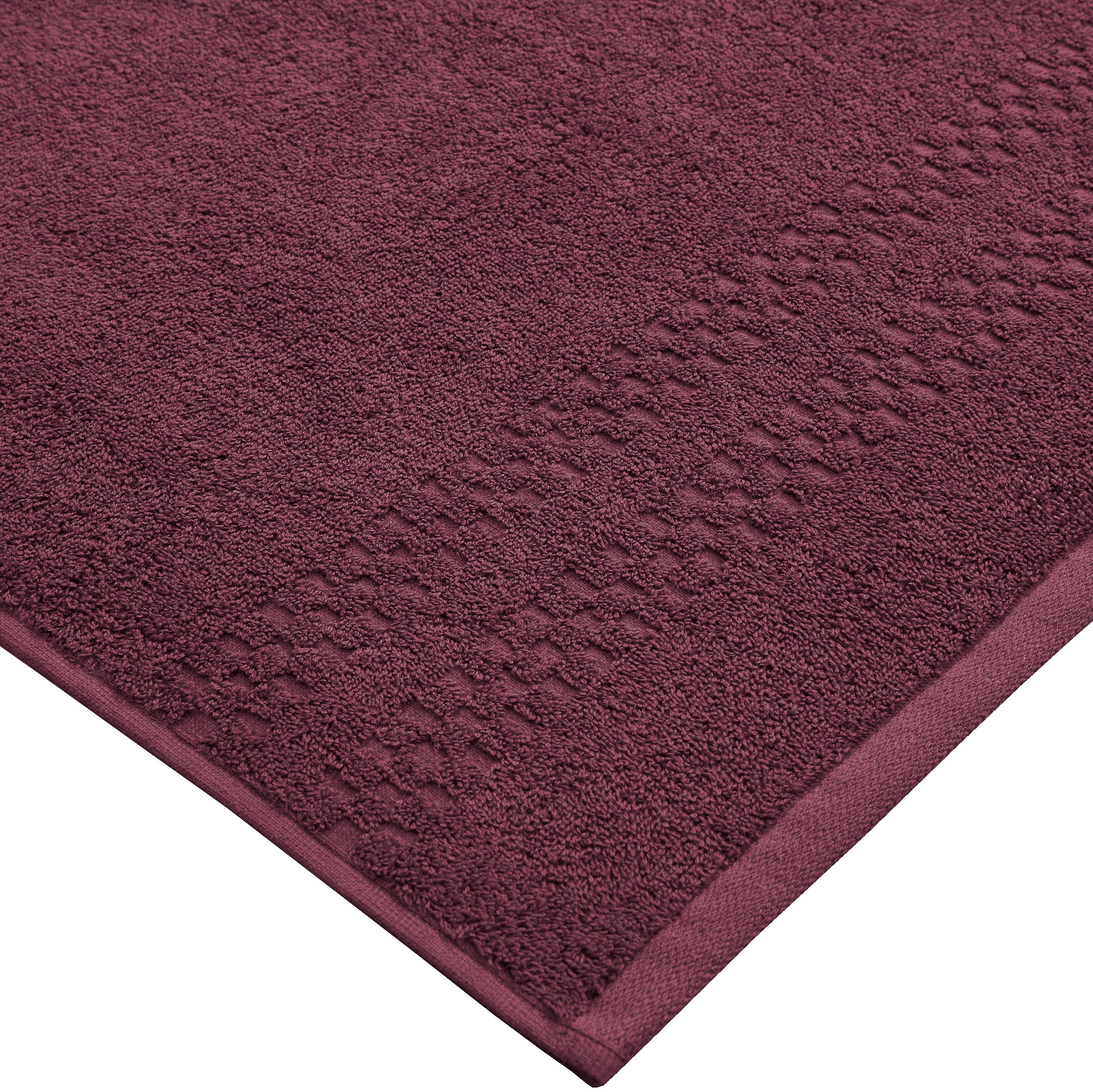 Frottier, Handtuch-Set, Premium Set Gästehandtücher Bordüre, weich, Handtuch (30x50cm), (Set, 6-tlg), Baumwolle Home flauschig mit 100% bordeaux affaire Handtücher Regona, und