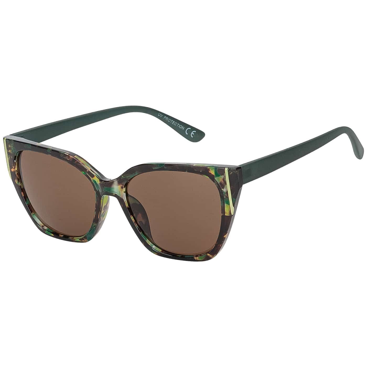 BEZLIT EYEWEAR Retrosonnenbrille Rundglas Designer Damen Sonnenbrille (1-St) mit Lila, Braun und Violetten Linsen mehr