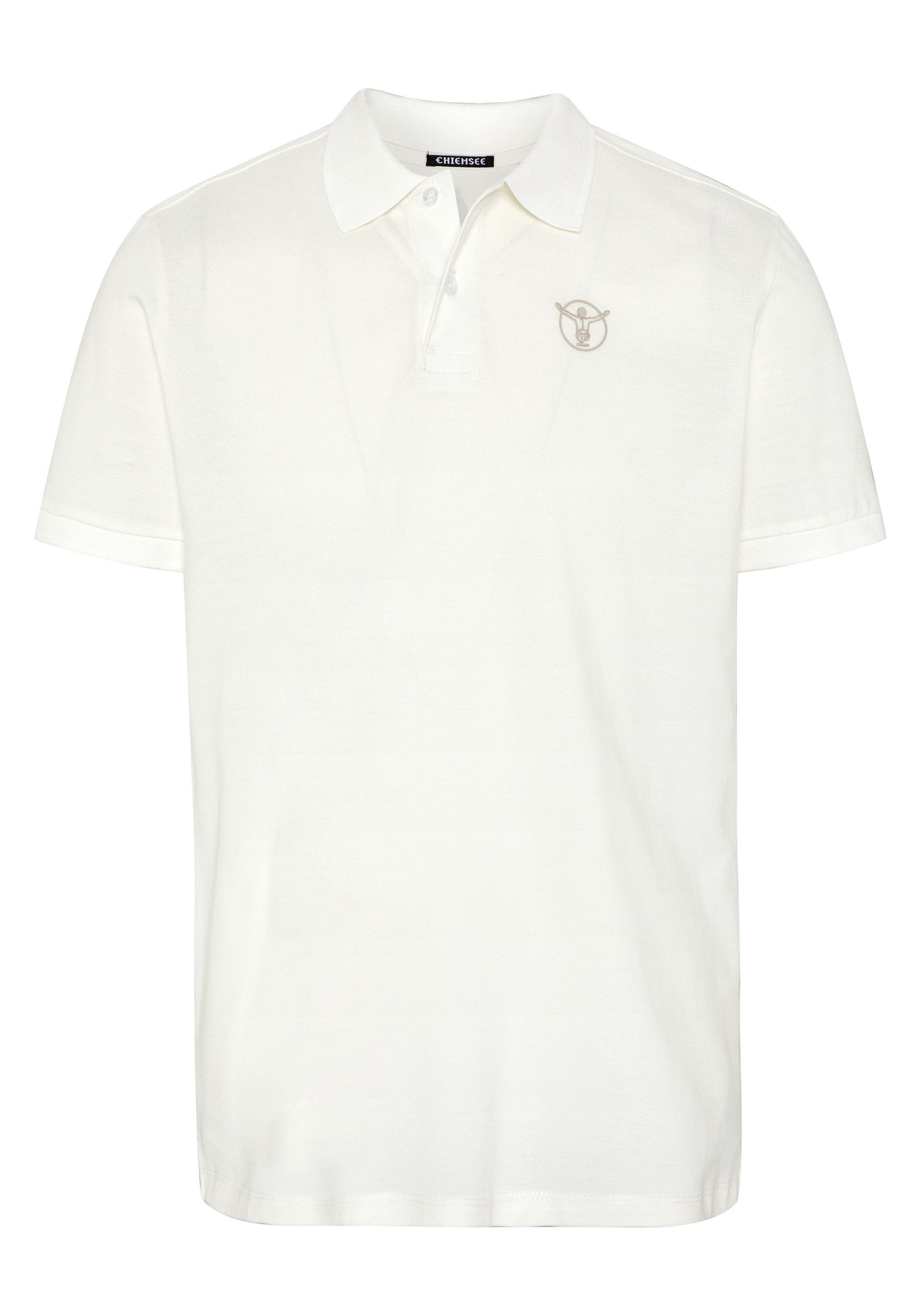 Chiemsee Poloshirt Poloshirt mit Jumper-Logo 1 11-0601 Bright White