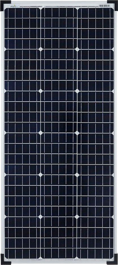 offgridtec Solarmodul 100W 39V Solarmodul monokristallin, 100 W, Monokristallin, extrem wiederstandsfähiges ESG-Glas