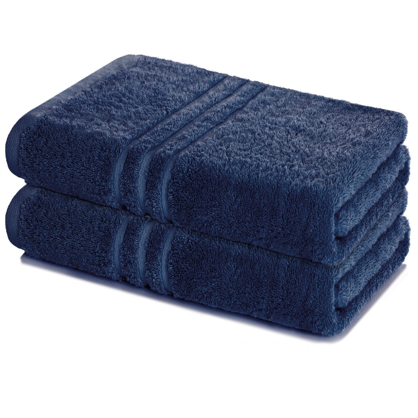 Lavea Badetuch Elena 2er Set Badetücher 100x150 cm, Duschtuch, 500 g/m² Frottier, weich & saugstark, pflegeleicht
