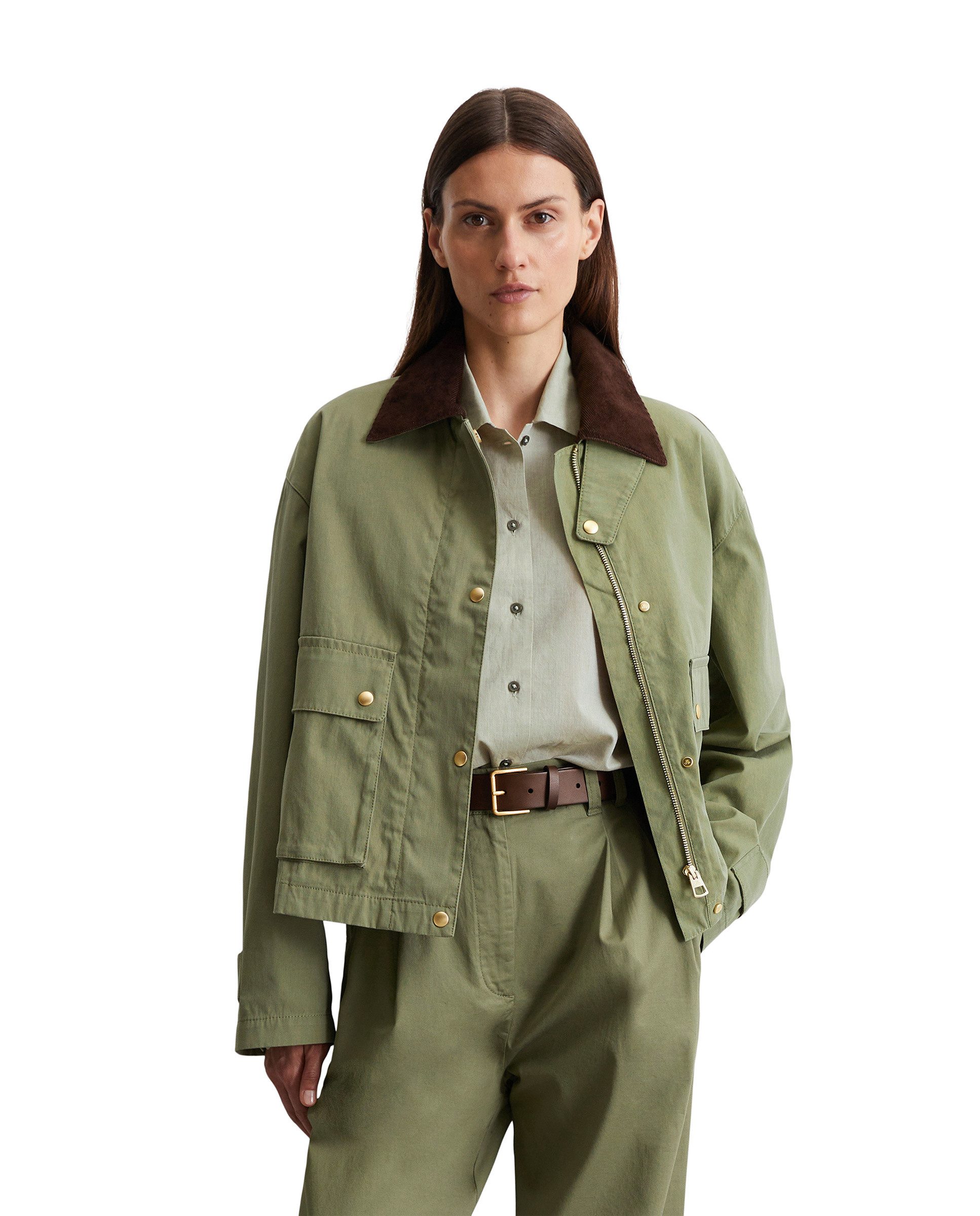 Outdoorjacke aus Canvas-Qualität