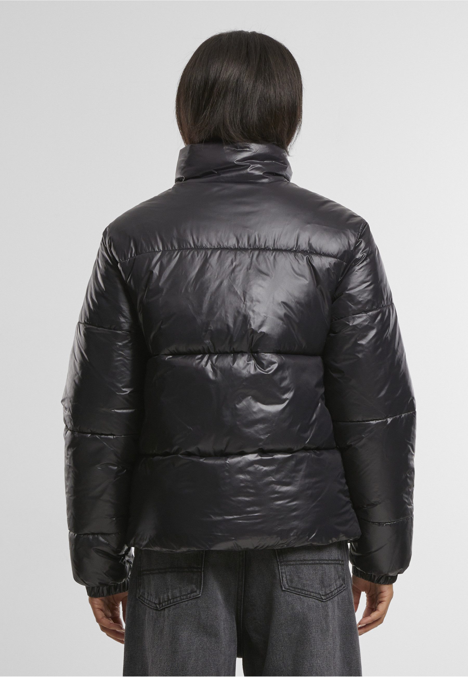 URBAN CLASSICS Winterjacke Urban Classics Ladies Recycled Short Shiny Puffer Jacket (1-St)