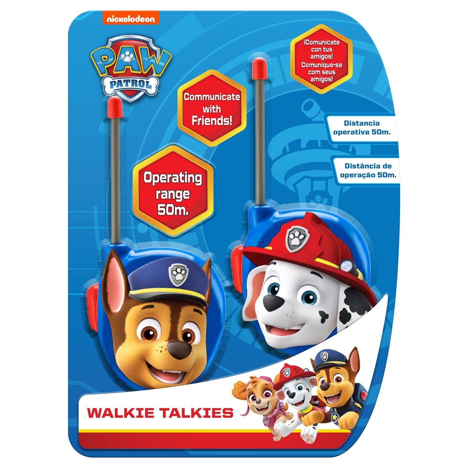 Kids Euroswan Walkie Talkie Paw Patrol 3D WalkieTalkies Funkgeräte