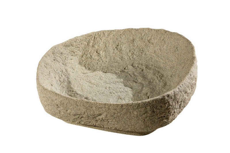 GREENLIFE® Pflanzschale GreenLife Pflanzschale für den Dekor-Regenspeicher "Hinkelstein", sand