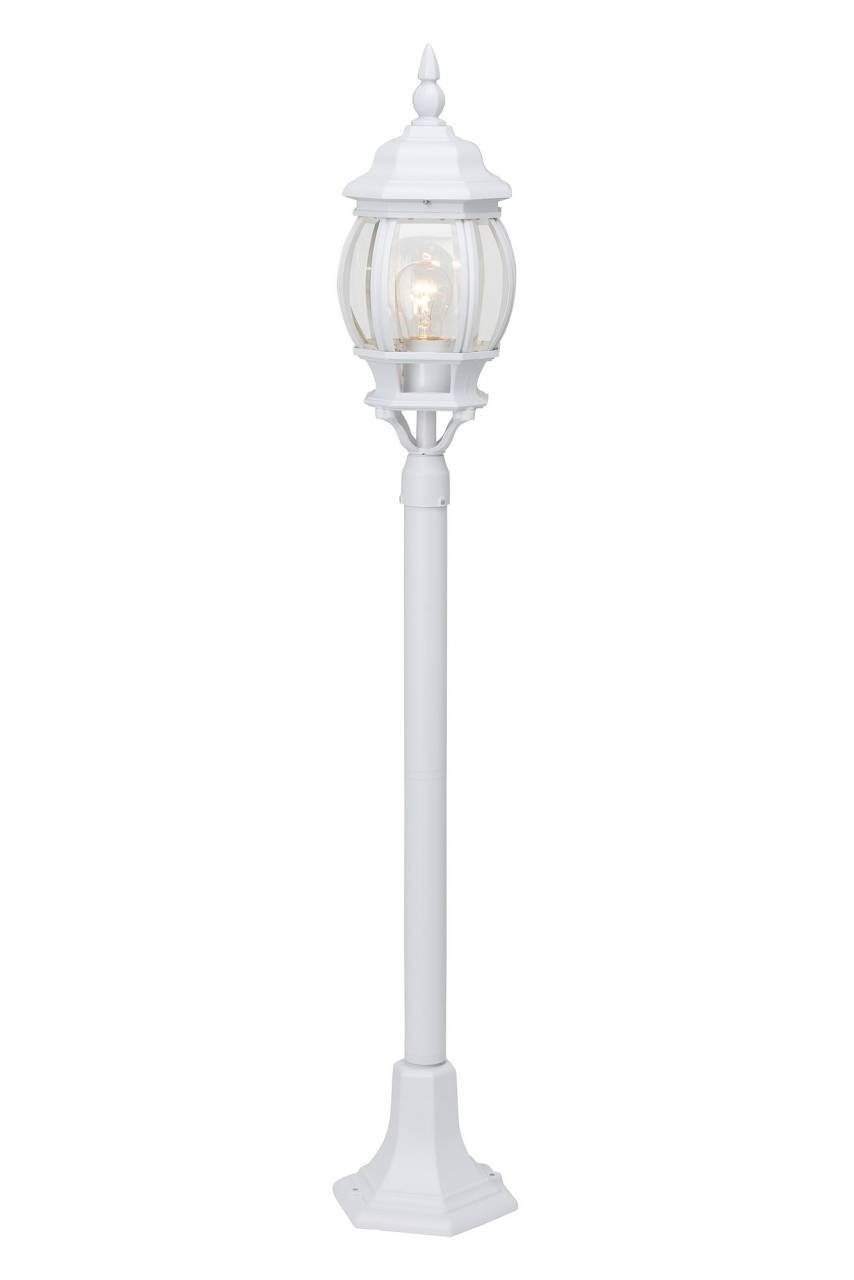 Außenstandleuchte 60W, weiß A60, Lampe 1x N Istria, Außen-Stehlampe für geeignet Istria Brilliant E27,