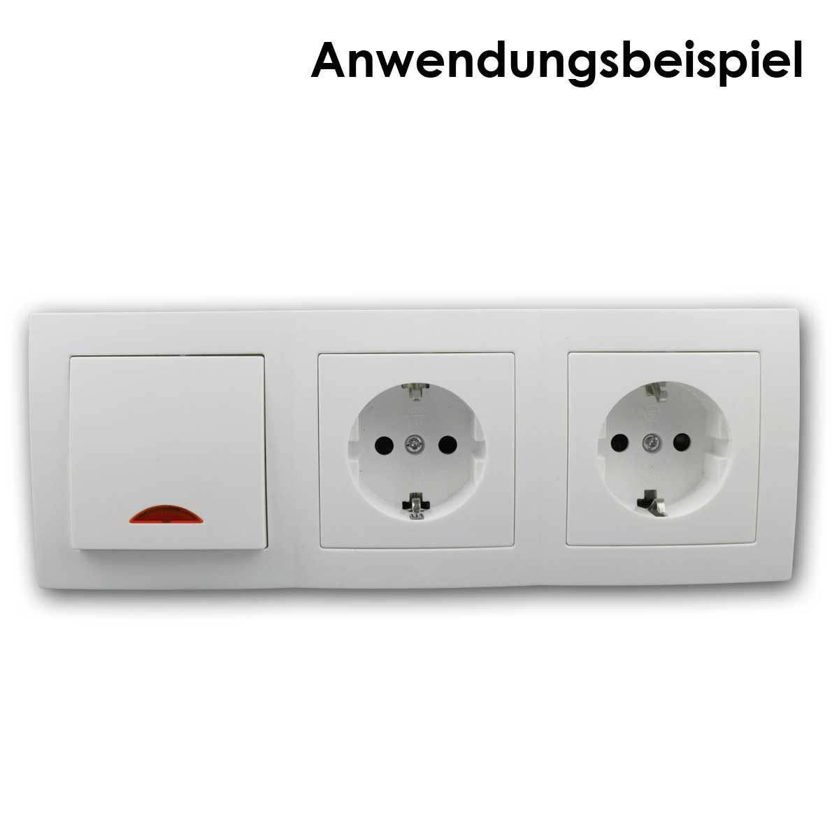 McPower Rahmen FLAIR Rahmen, 3-fach, weiß matt, Dreifachrahmen