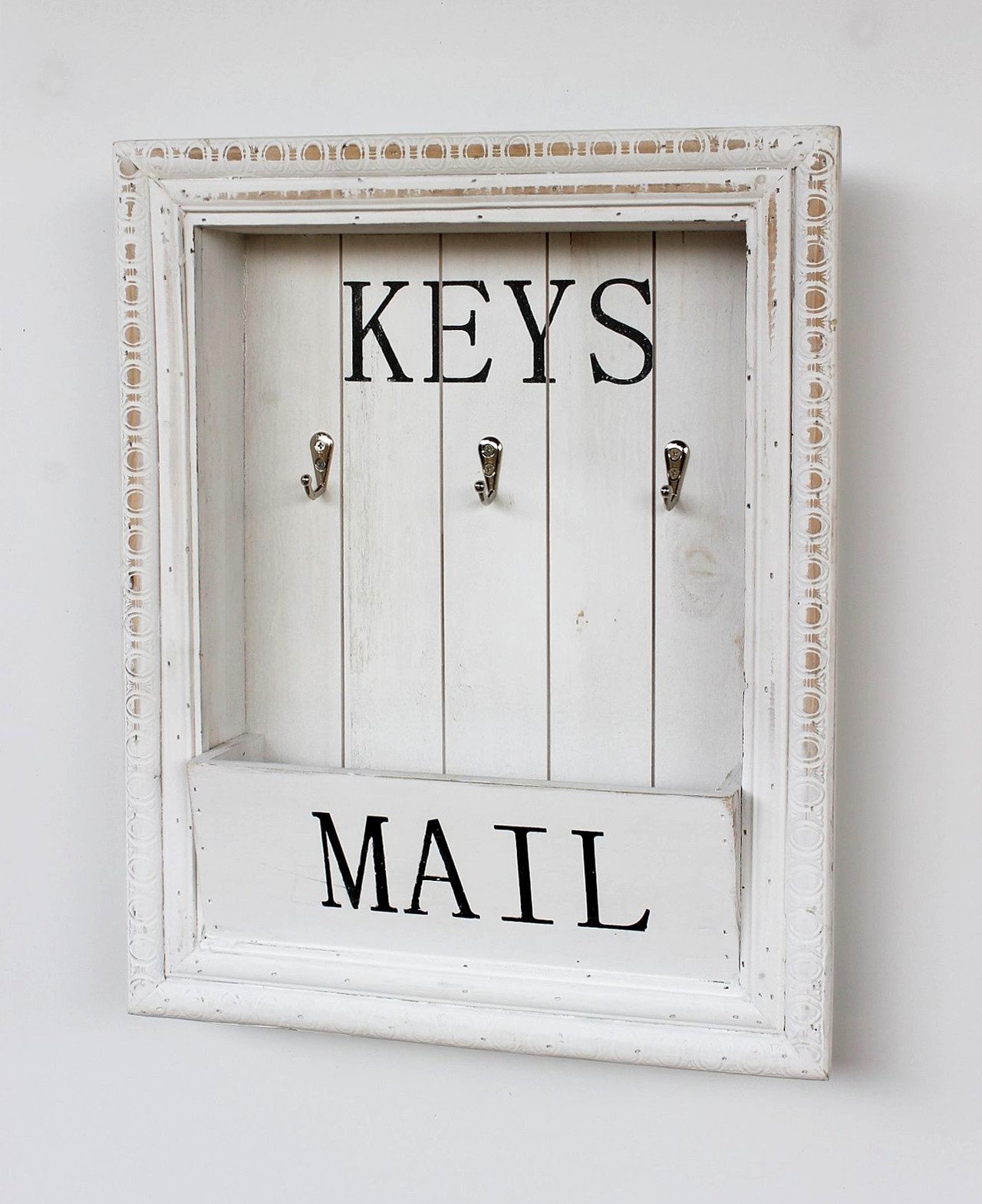 DanDiBo Schlüsselbrett Wandorganizer Vintage Holz mit Ablage Schlüsselboard günstig online kaufen