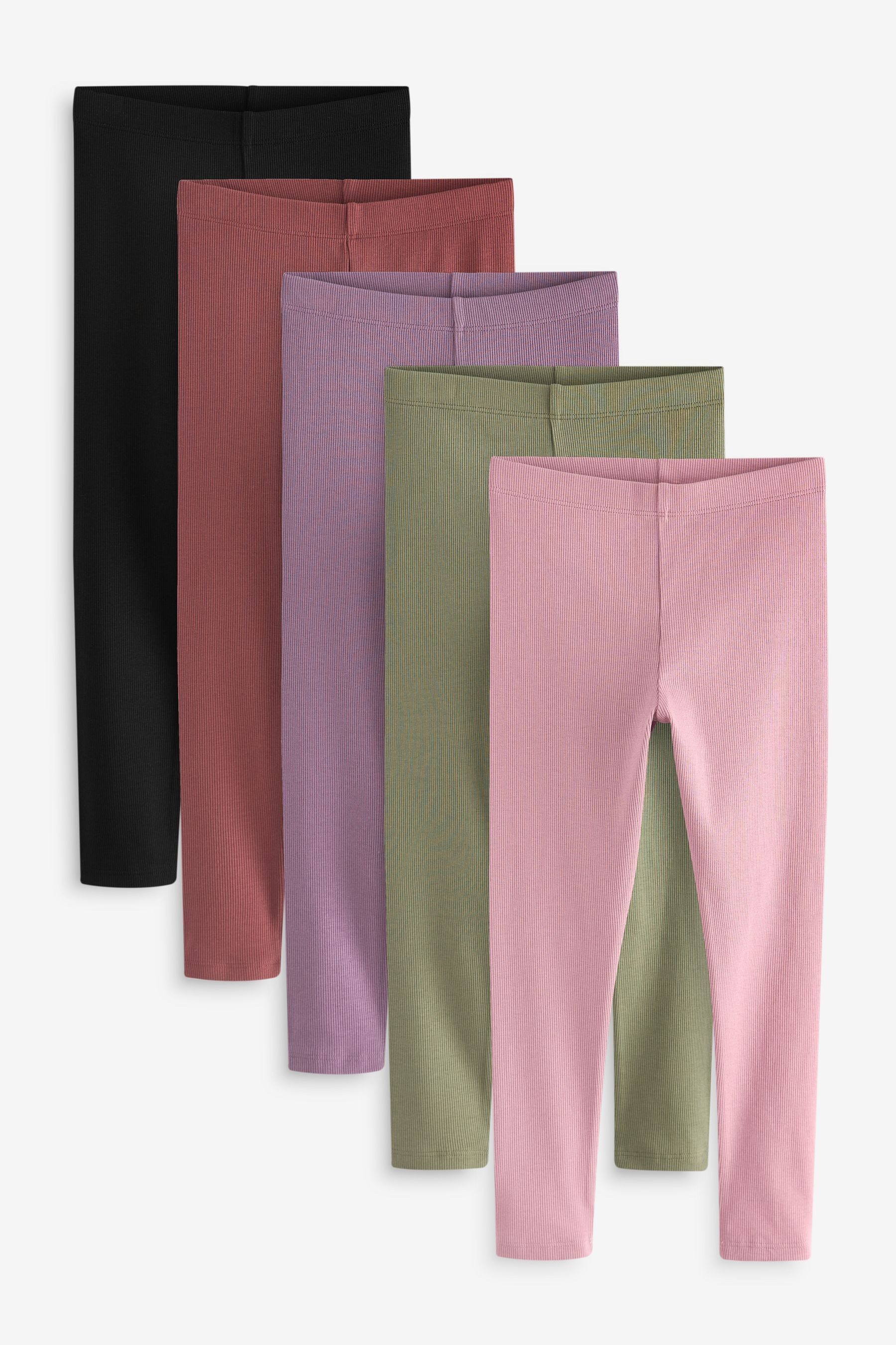 Next Leggings Gerippte Leggings im 5er-Pack günstig online kaufen