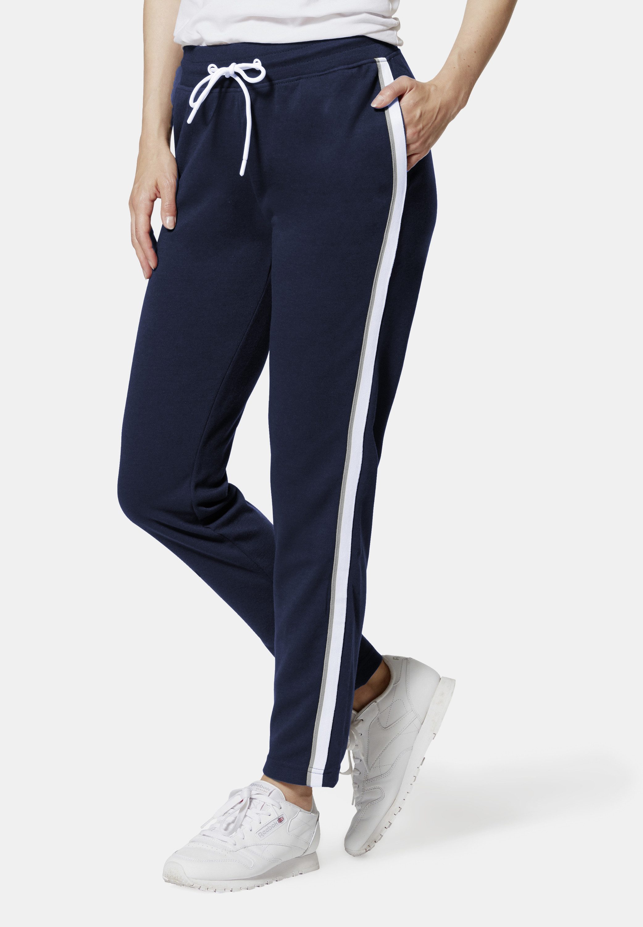 STOOKER WOMEN Sporthose JUDY 30" Galon Sweathose Sporthose Regular Fit Sport Baumwolle für Damen