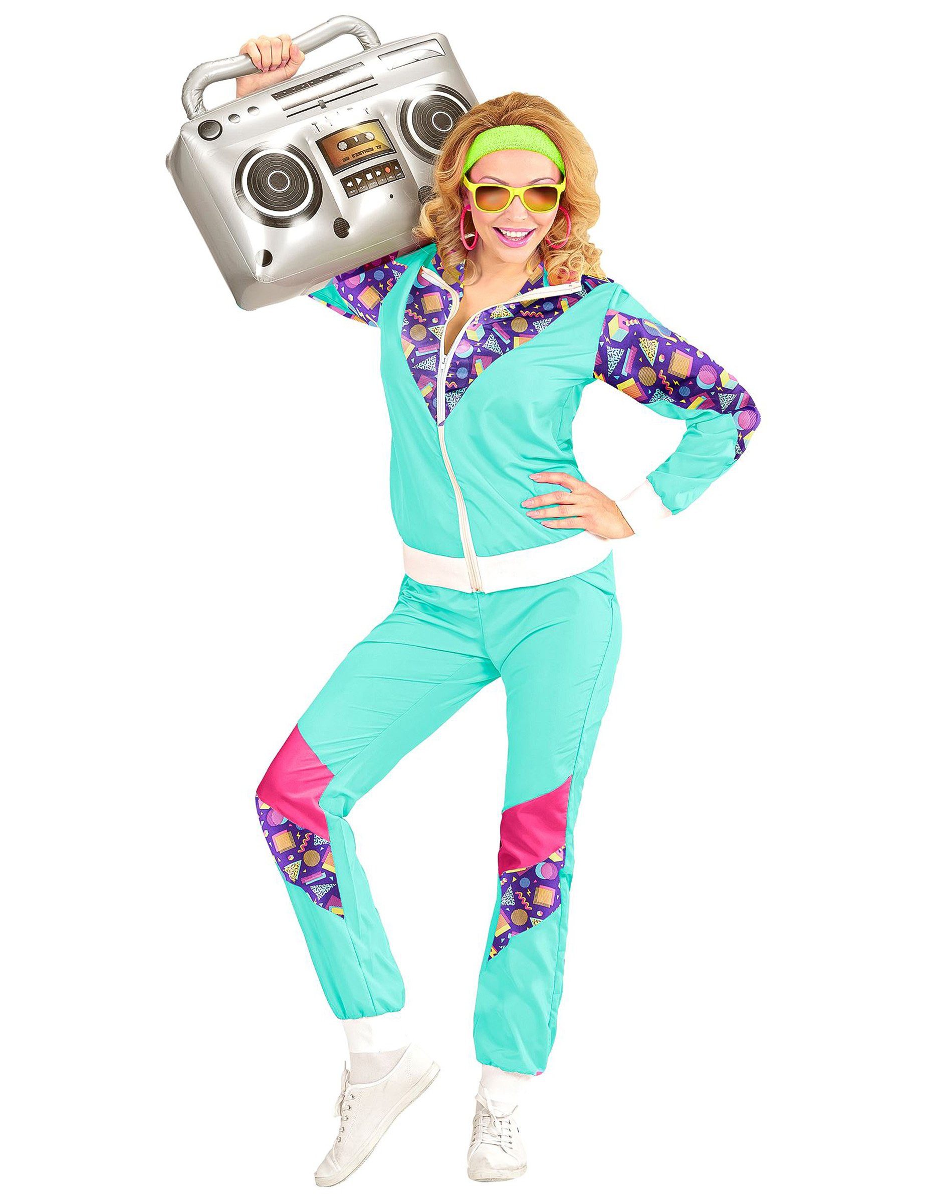 Widmann S.r.l. Kostüm 80er Jahre Trainingsanzug für Herren Karnevalskostüm günstig online kaufen