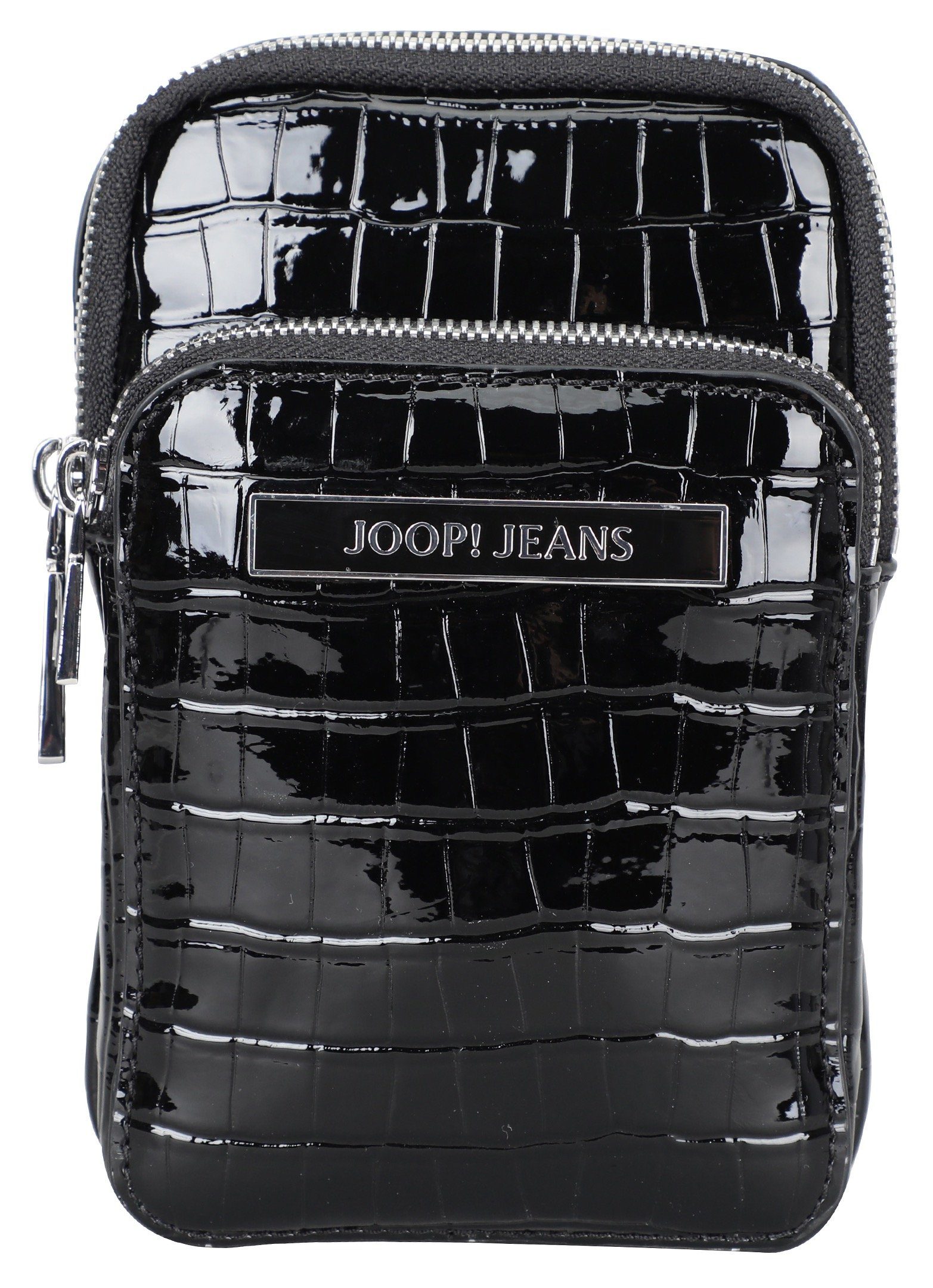 Joop Jeans phonecase lvz, croco mit black maria Reißverschluss-Vortasche Handytasche domenica