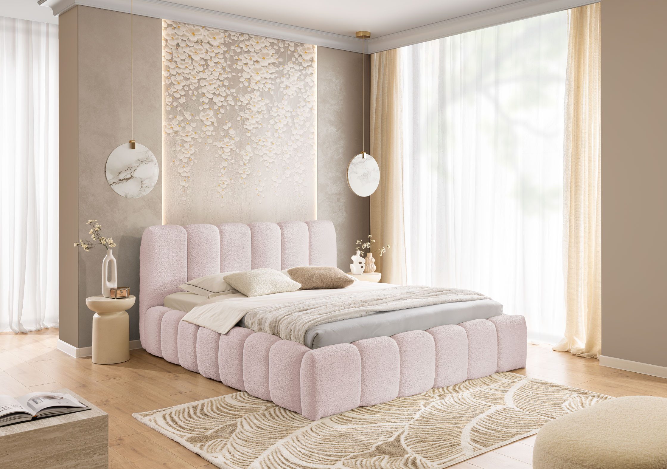 yourhouse24 Polsterbett Micandi Doppelbett Bettgestell Lattenrost günstig online kaufen