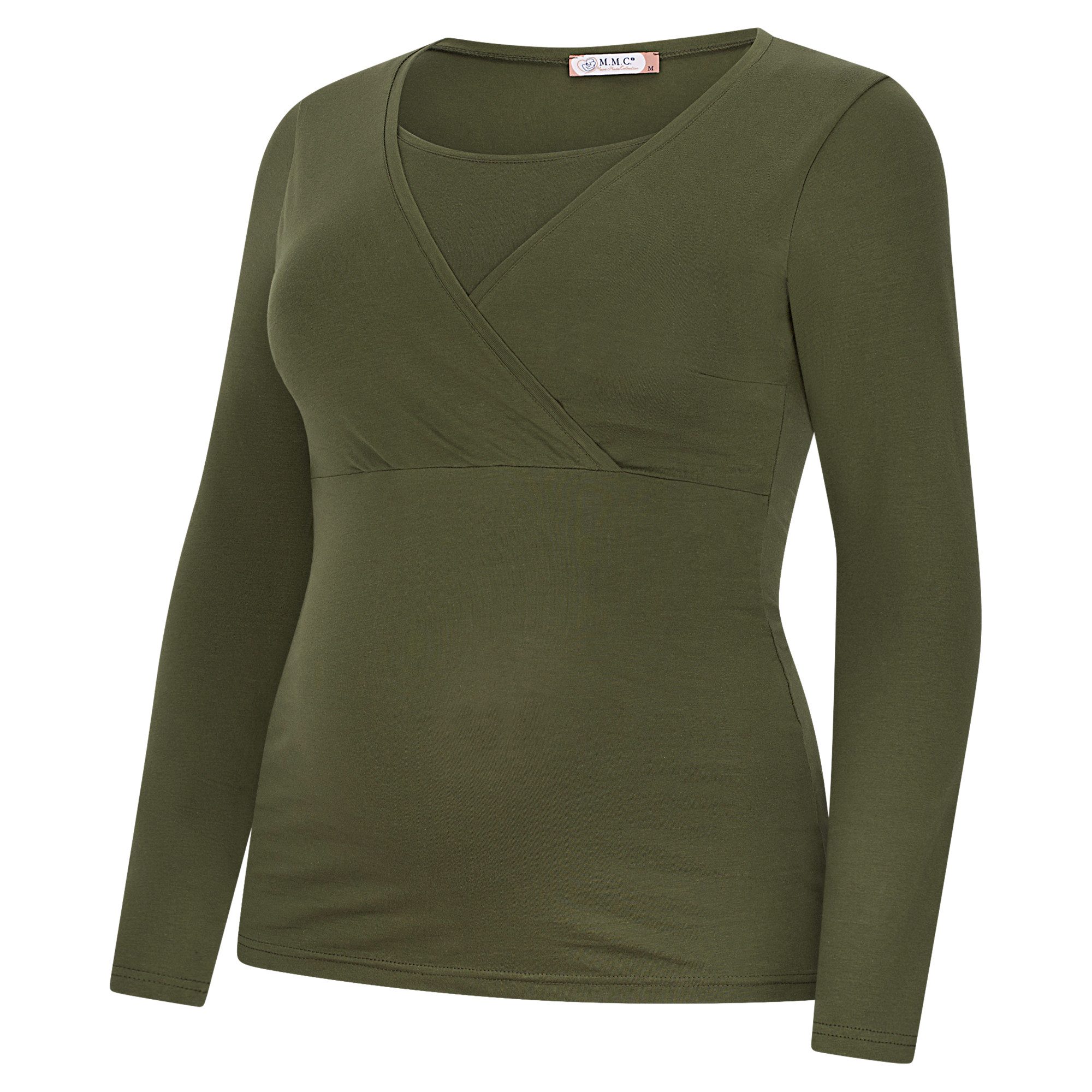M.M.C. Stillshirt Langarm Umstandsshirt 3er Set Stillmode (3-tlg) Umstandsmode