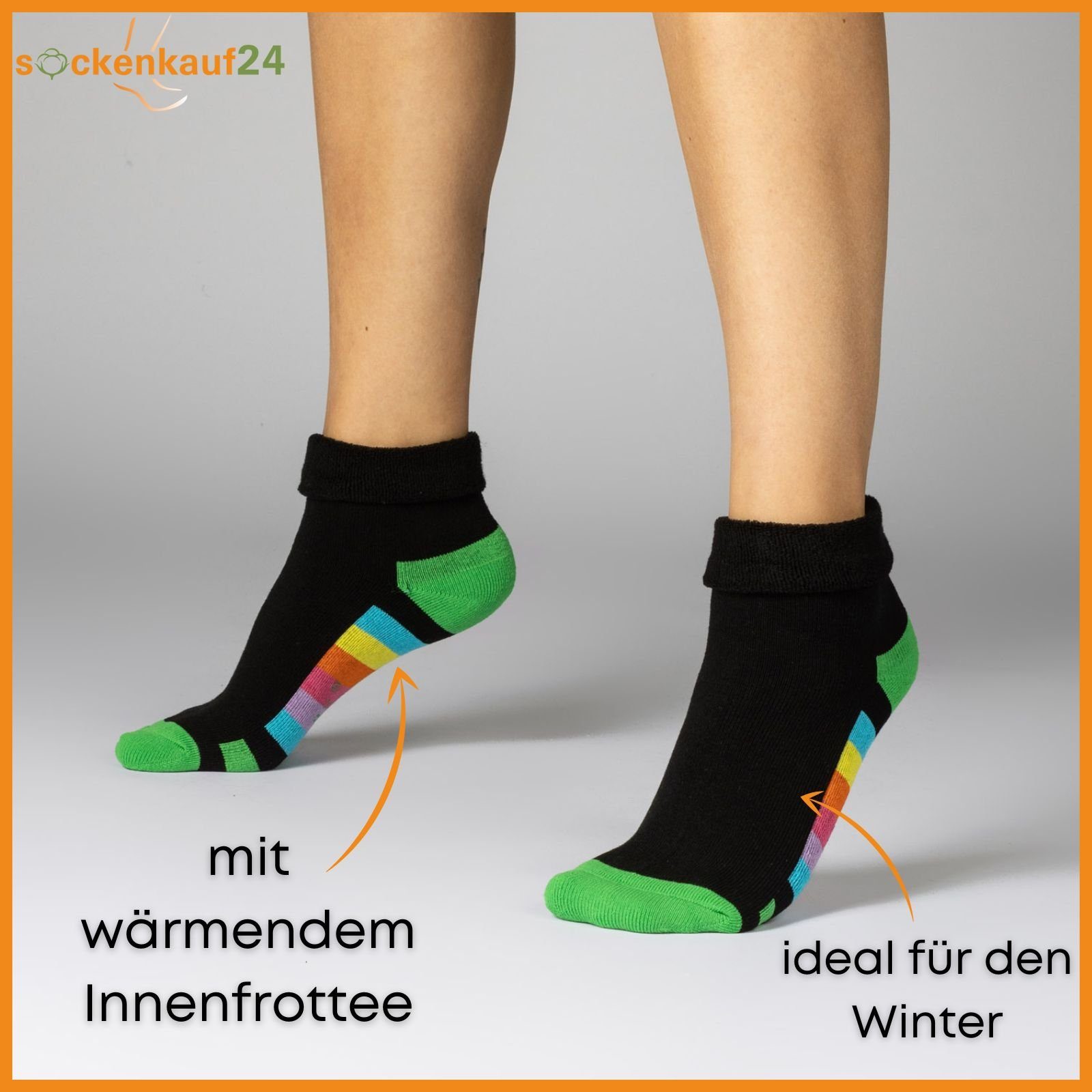 sockenkauf24 Thermosocken 2 I 4 I 6 Paar Damen Socken mit Innenfrottee warm günstig online kaufen