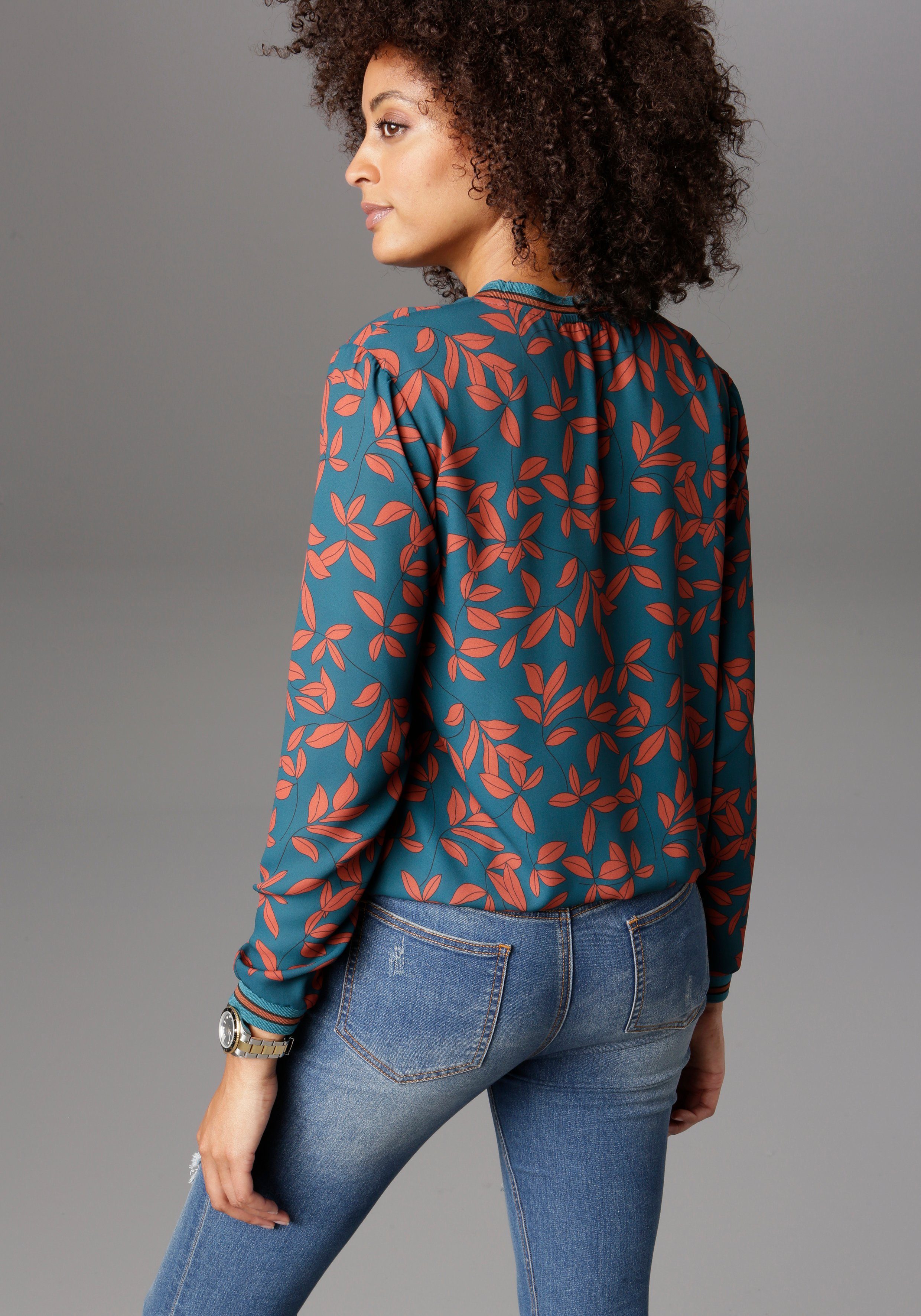 Aniston SELECTED Shirtbluse mit sportiven Bündchen günstig online kaufen