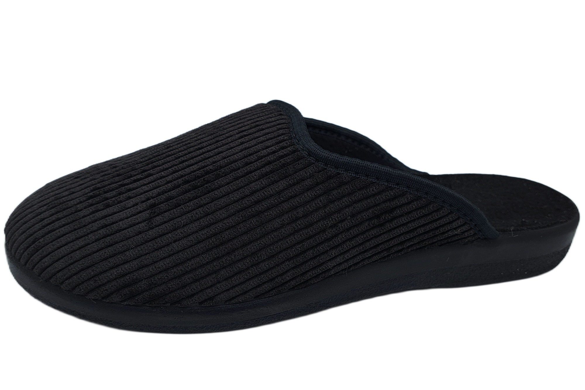 PADERO Herren Pantoffel Hausschuh für breite Füße geeignet