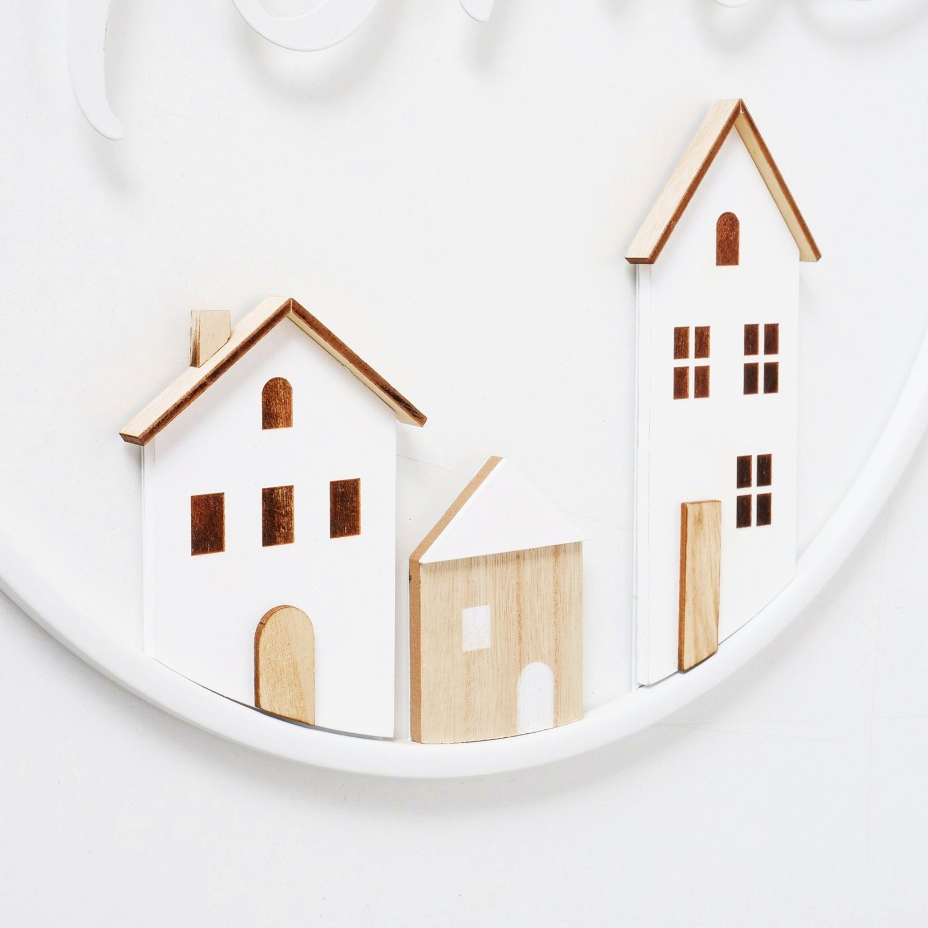 BOLTZE Wandbild, Home, Cut Out HOME Wandrelief Metallschild Modell Rumba in weiß