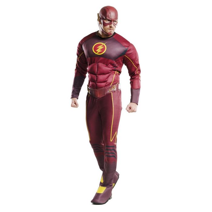 Rubie´s Kostüm The Flash Deluxe Original lizenziertes Kostüm 'The Flash' Kostüm mit Muskelpolstern