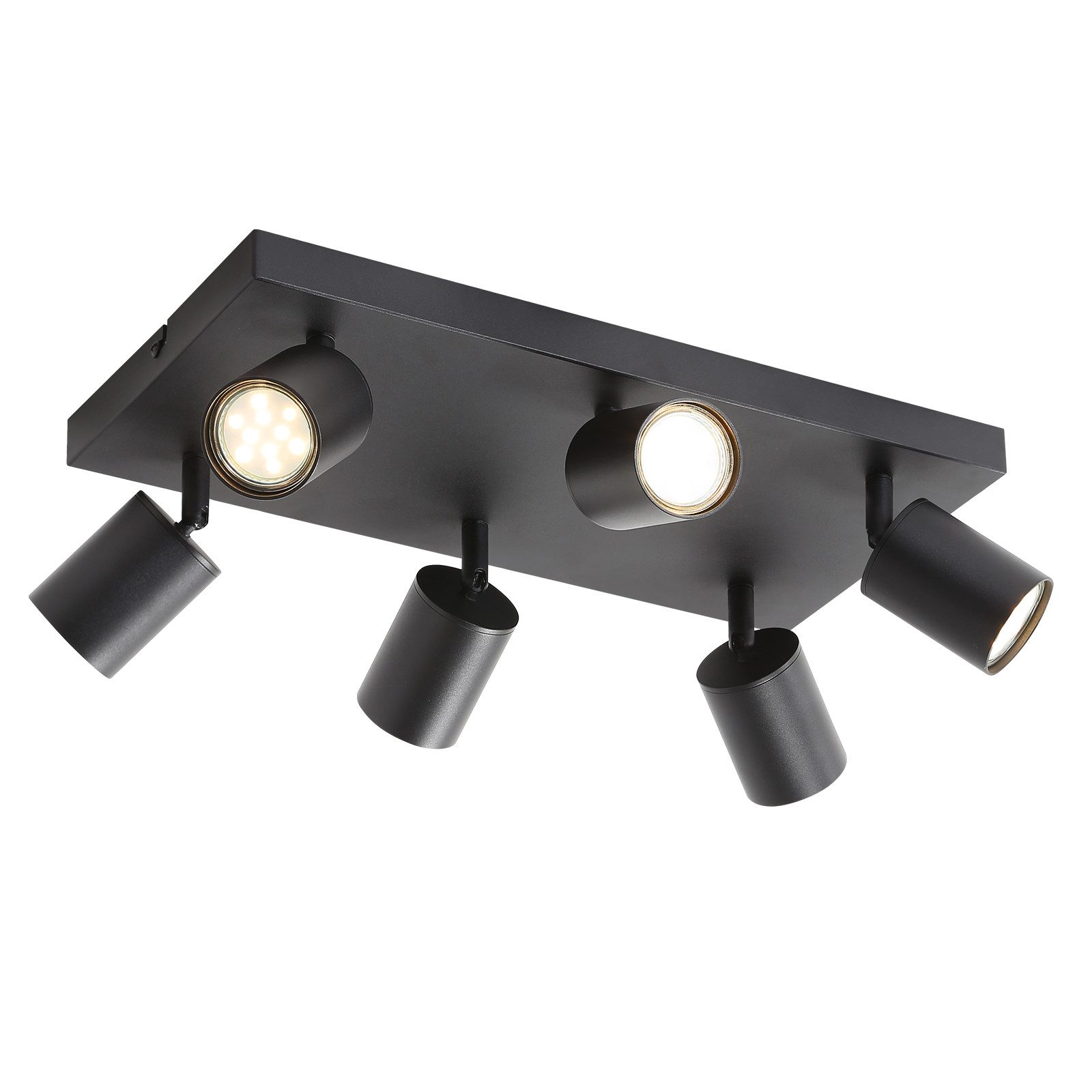 ZMH LED Deckenstrahler 6 Flammig Modern GU10 Spots 330° Schwenkbar Deckensp günstig online kaufen
