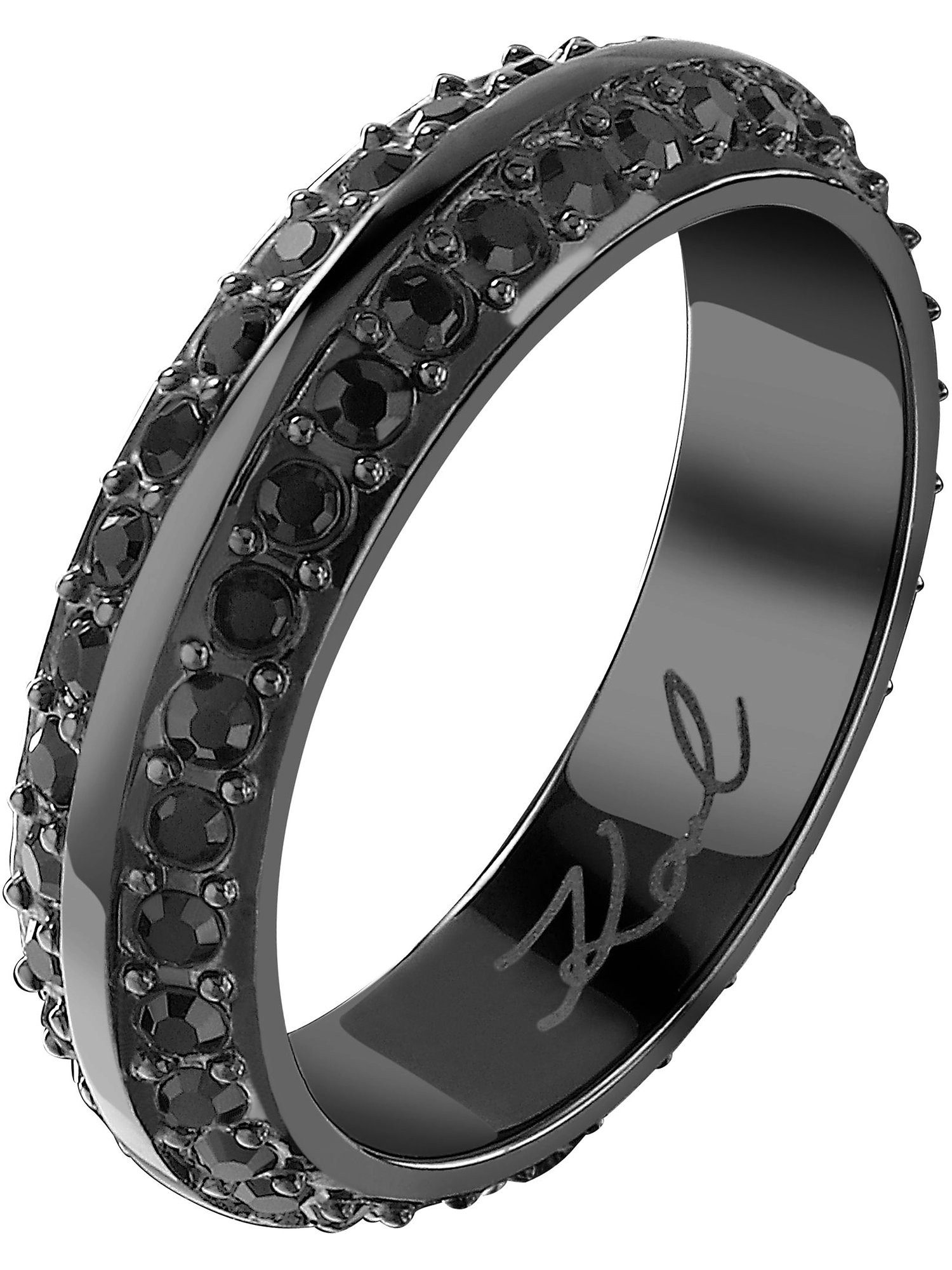 KARL LAGERFELD Fingerring Karl Lagerfeld Damen-Damenring Edelstahl Kristall, Kristall