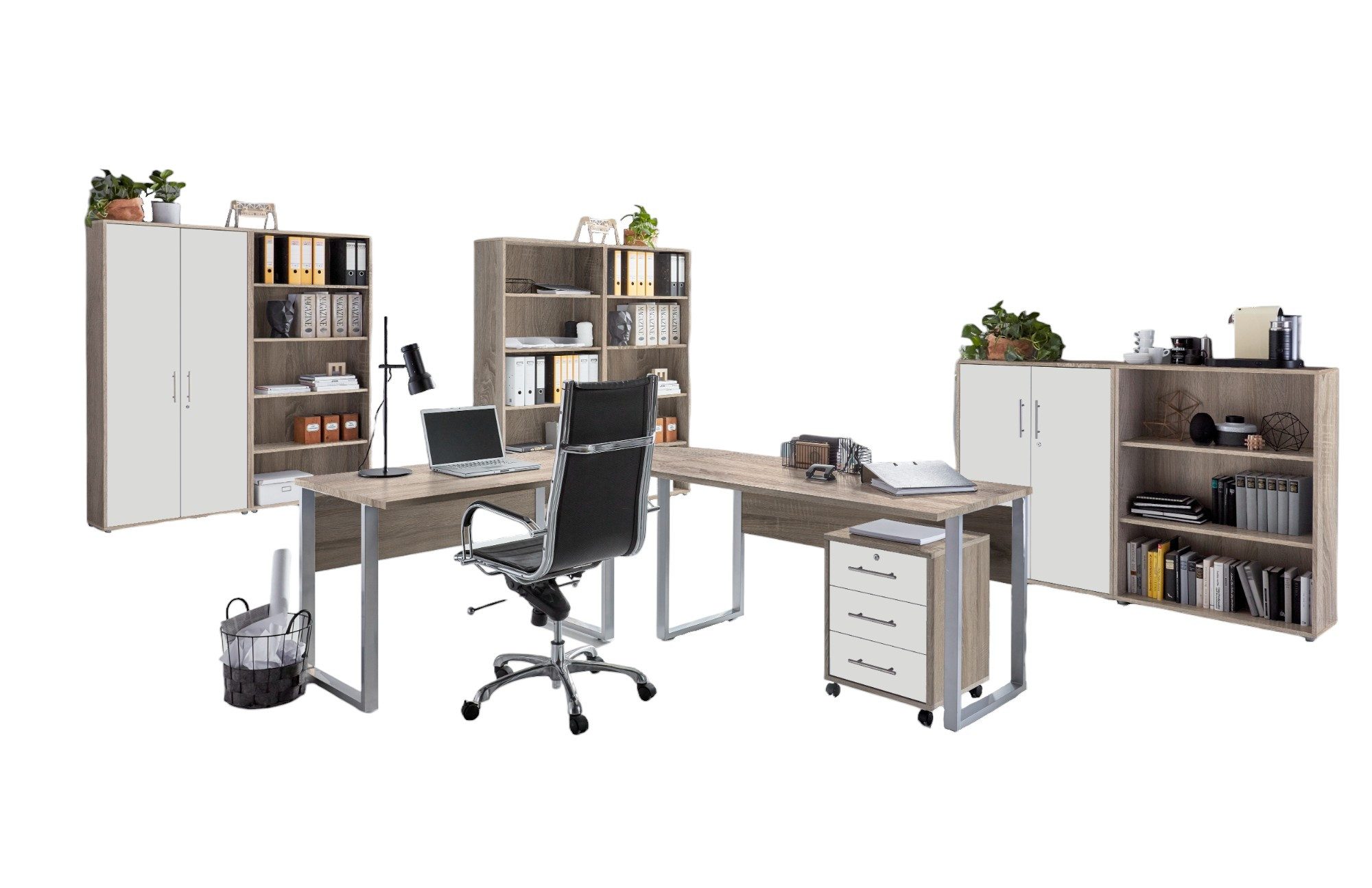 moebel-dich-auf Büromöbel-Set OFFICE EDITION Set 7, (abschließbar, 8-tlg., günstig online kaufen