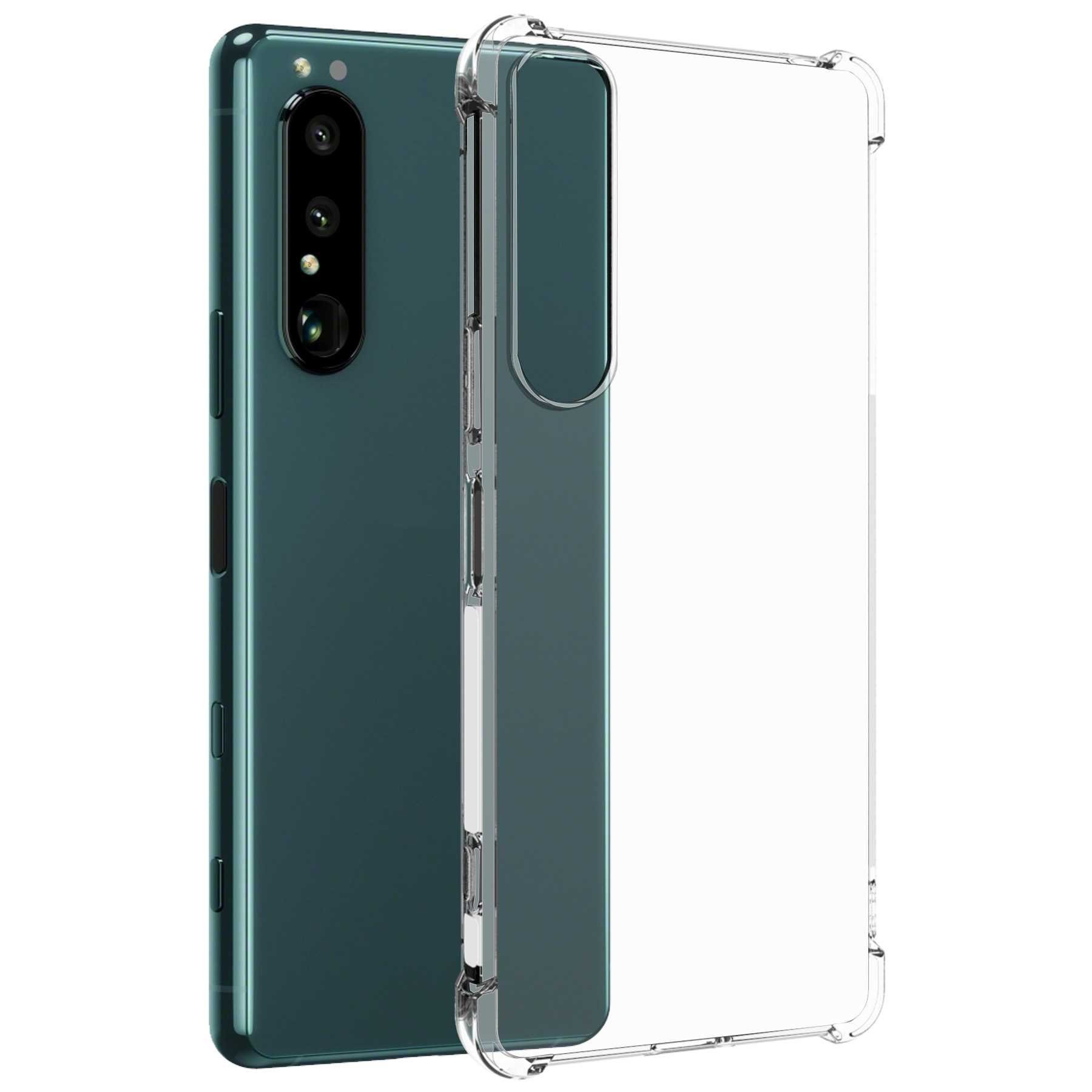 mtb more energy Smartphone-Hülle Clear Armor Case für Sony Xperia 1 IV, Transparente TPU Schutzhülle Case Backcover mit Anti-Shock Verstärkung