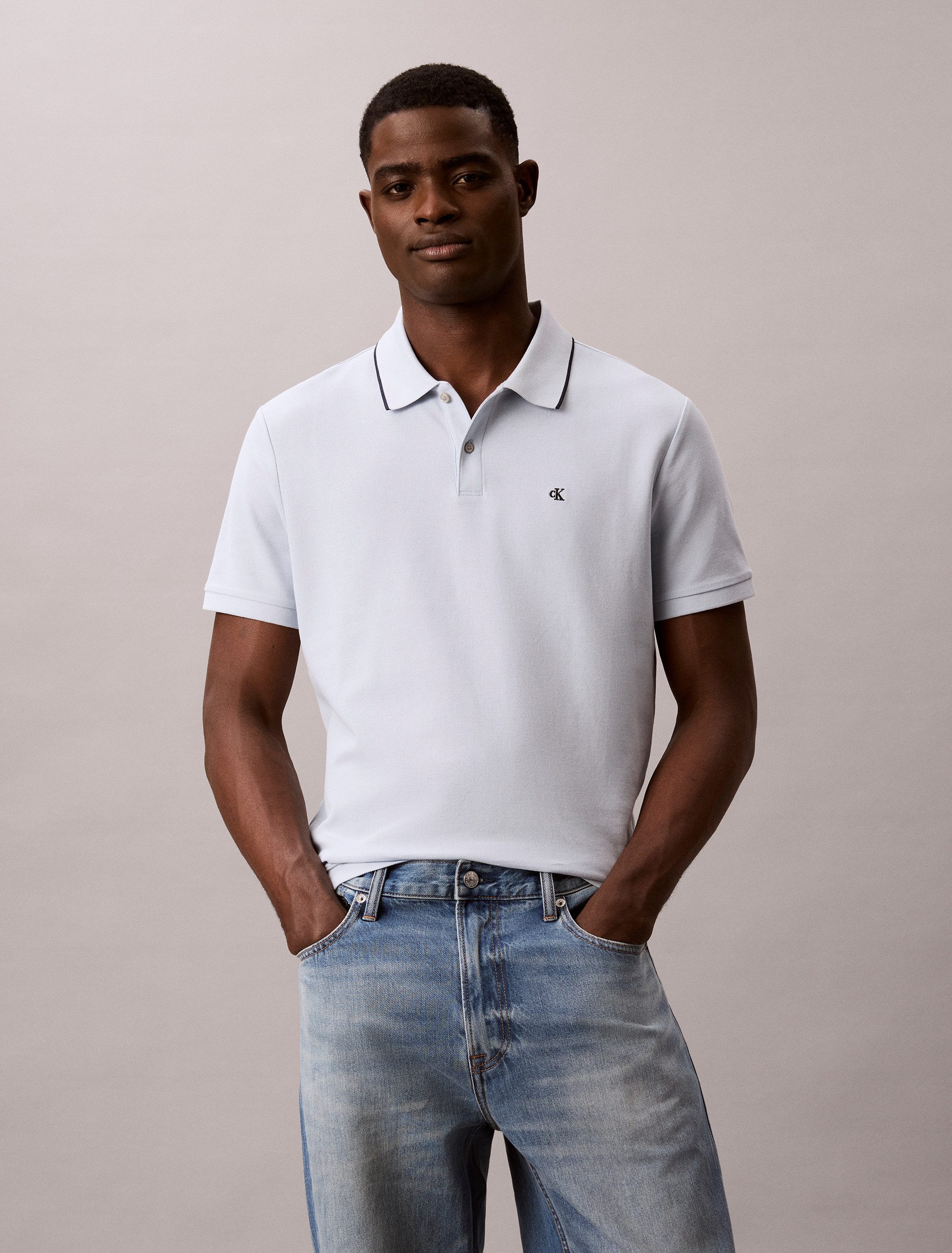 Calvin Klein Jeans Poloshirt SS RFND PQ TPPD CLSS Mit Rundhalsausschnitt