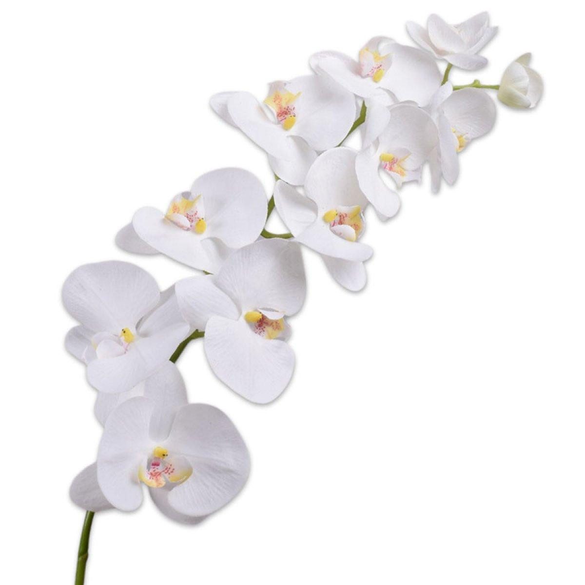 Künstliche Zimmerpflanze Seidenblume Orchidee Phalaenopsis Weiß (110cm), SILK-KA