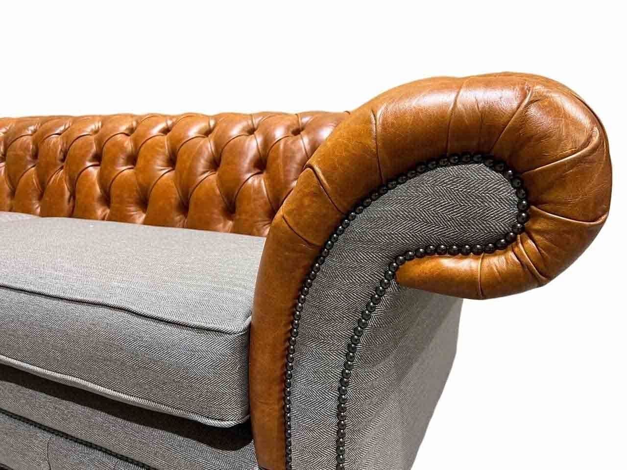 Chesterfield Europe Sofa Sofa Klassische In 4-Sitzer Leder Couch JVmoebel Design, Textil Made