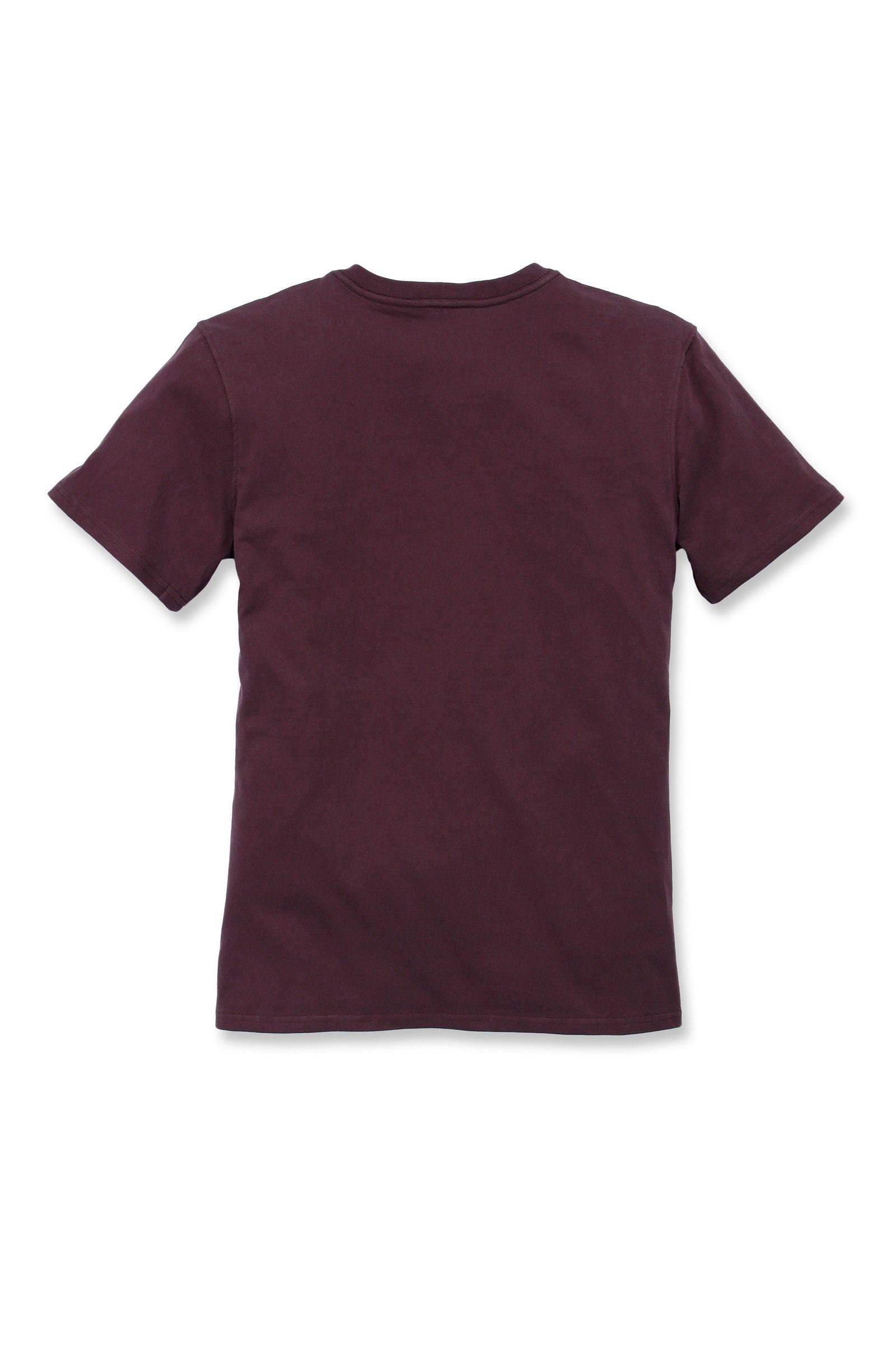 Carhartt T-Shirt Carhartt Short-Sleeve deep Pocket Heavyweight Damen Fit wine Loose T-Shirt Adult