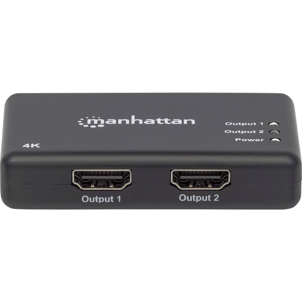 4K 2-Port HDMI-Splitter 4K@30Hz Stromversorgung HDMI-Adapter