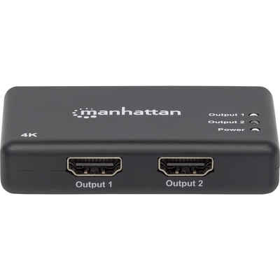 MANHATTAN 4K 2-Port HDMI-Splitter 4K@30Hz Stromversorgung HDMI-Adapter