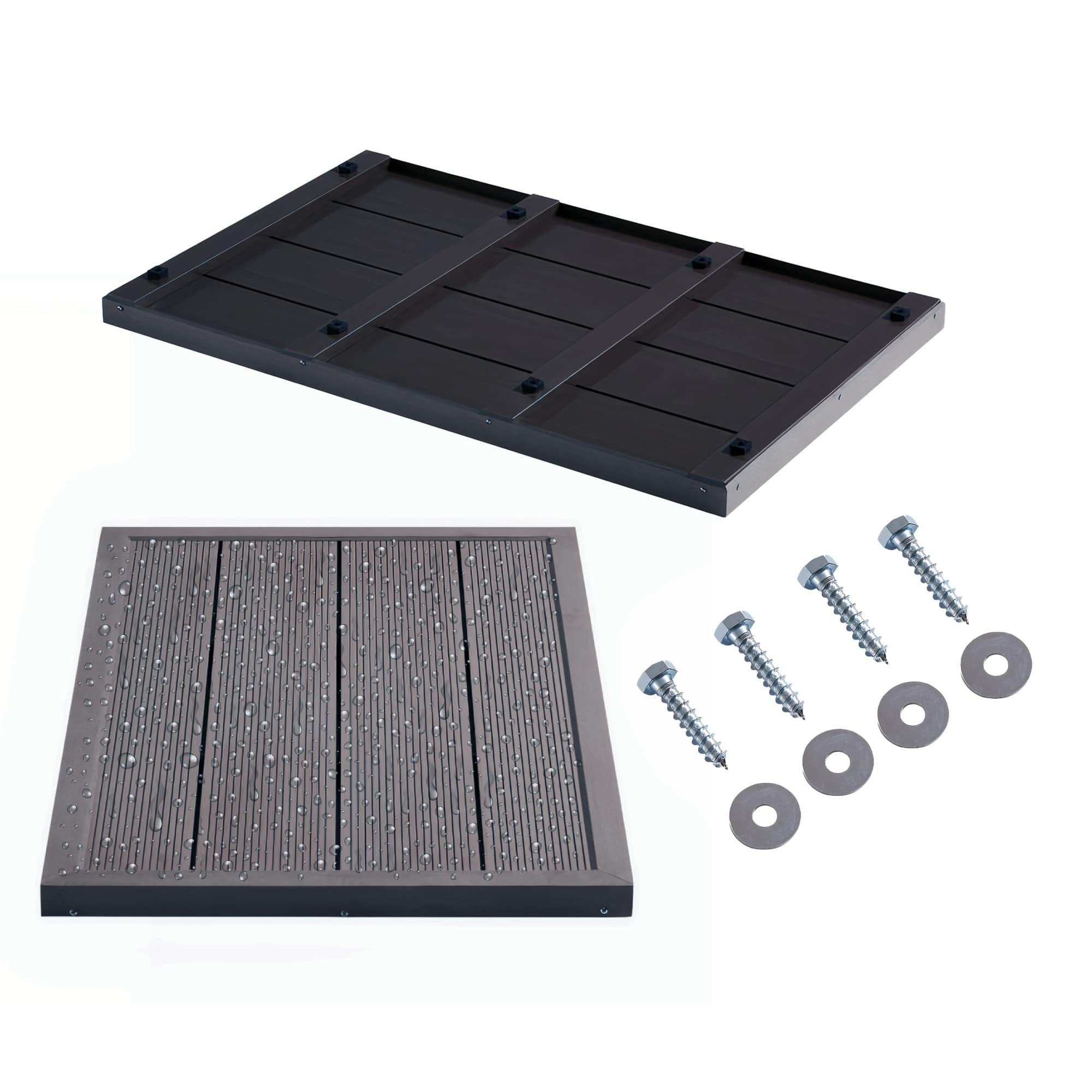 Arebos Gartendusche Bodenelement für Solardusche Pool, günstig online kaufen