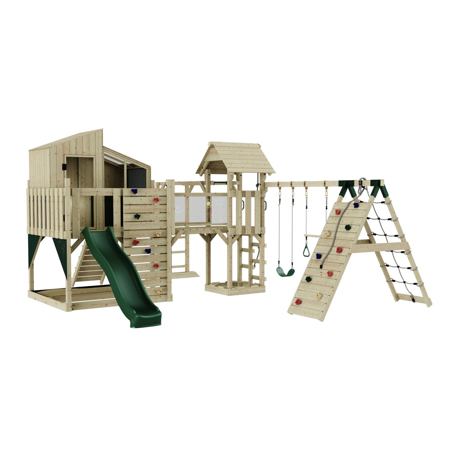 OutdoorToys Spielturm Spielturm Gustav aus Holz, aus Holz