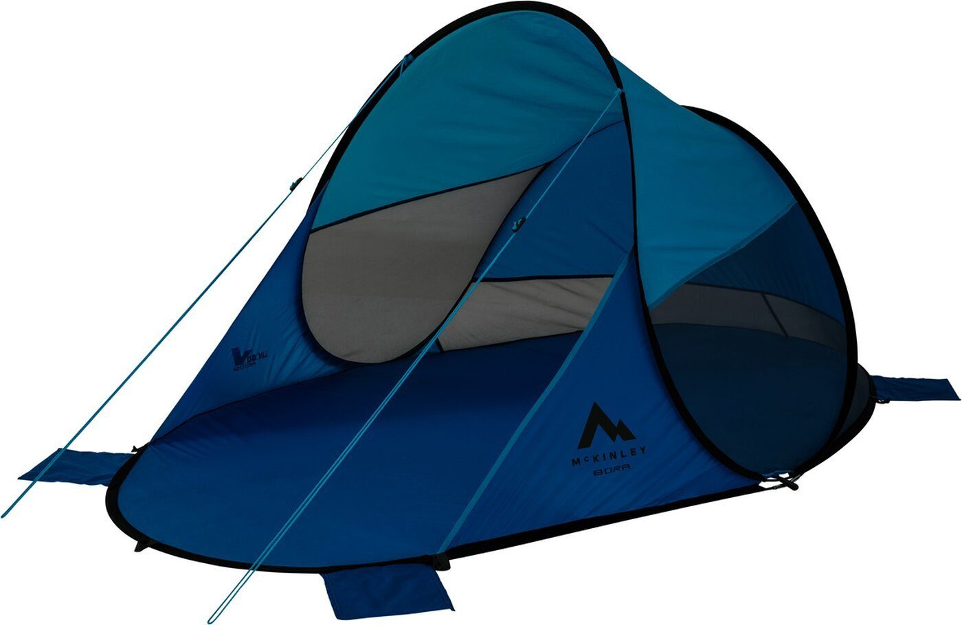 McKINLEY Strandmuschel Strandmuschel BORA UV50 BLUE LIGHT/BLUE PETR, Personen: 2