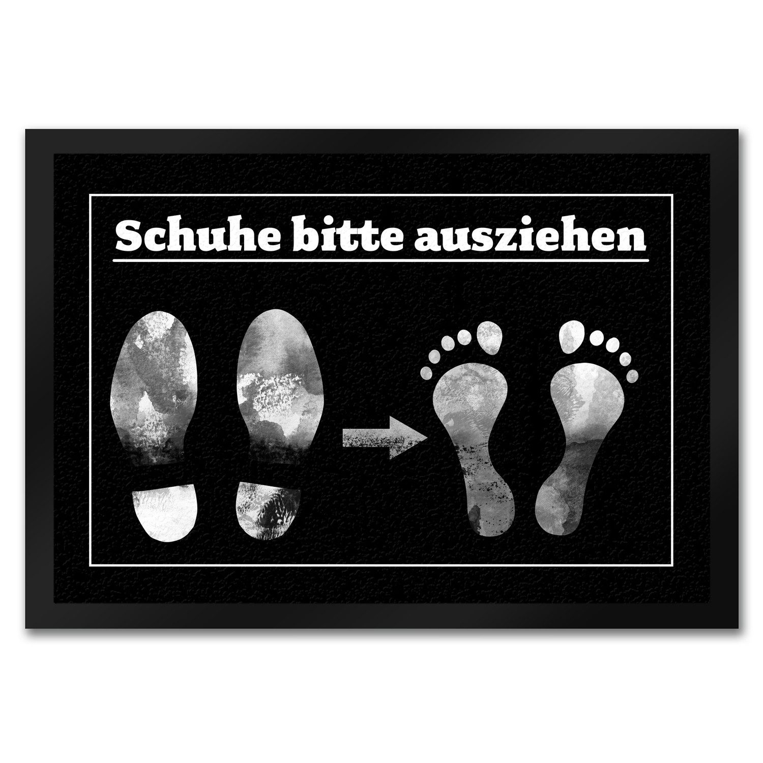 Fußmatte Schuhe bitte ausziehen Fußmatte in 35x50 cm mit witzigem Motiv