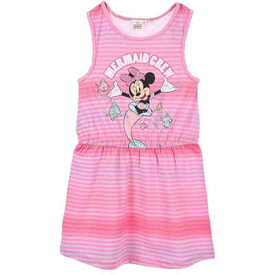 Disney Minnie Mouse Sommerkleid Minnie Maus- Mermaid Crew Mädchen Jerseykleid Gr. 98-128 cm