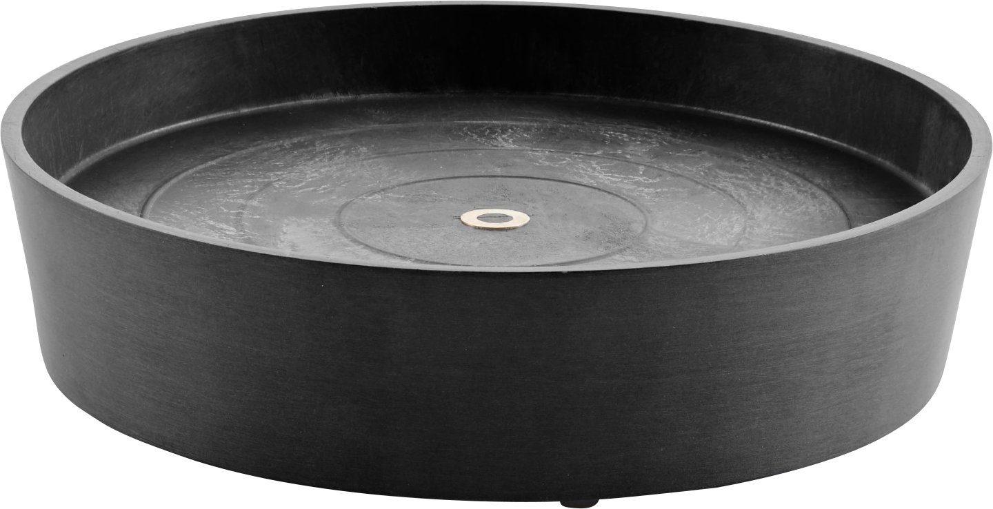 BxTxH: Blumentopfuntersetzer Grey, WHEELS SAUCER cm Dark ECOPOTS 41,5x41,5x9