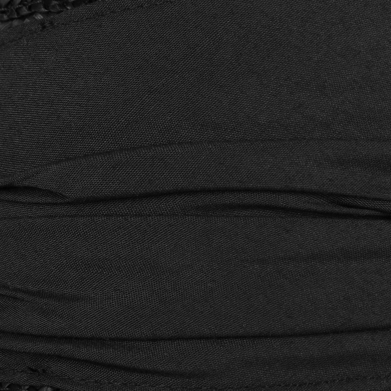 Seeberger Sonnenhut (1-St) Strohglocke mit schwarz Ripsband