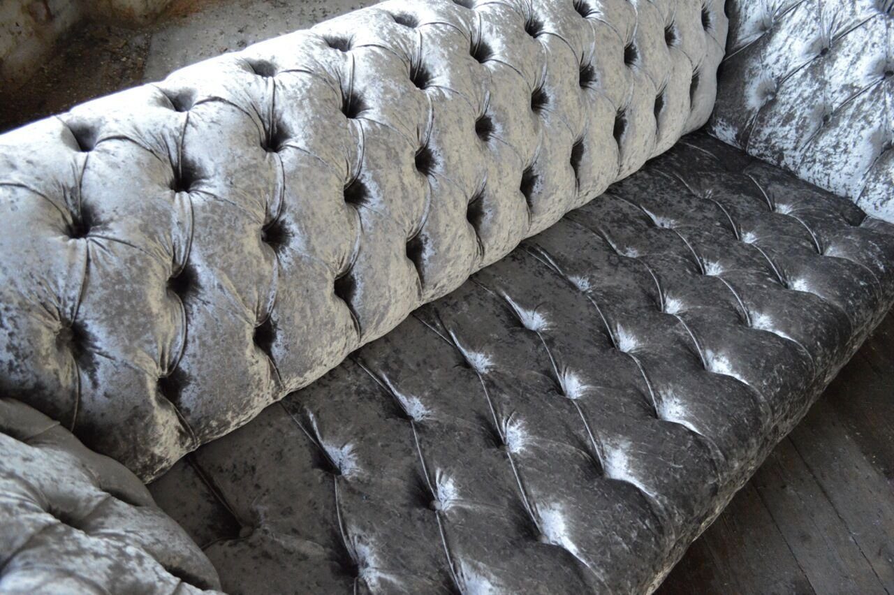 Chesterfield-Sofa, 225 Sofa Sitzer Chesterfield 3 Design cm Couch Sofa JVmoebel