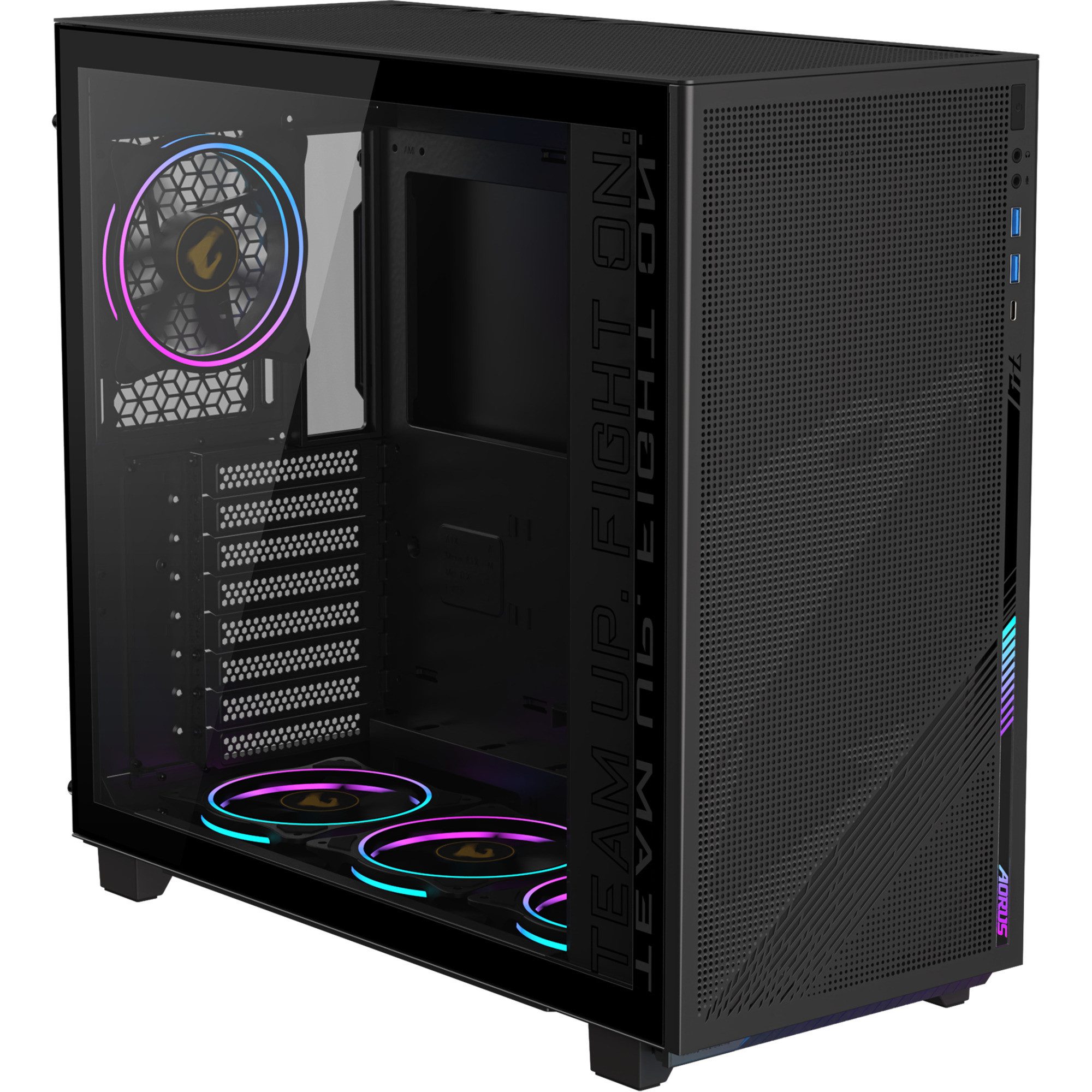 Gigabyte PC-Gehäuse GIGABYTE AORUS C400 Glass, Tower-Gehäuse
