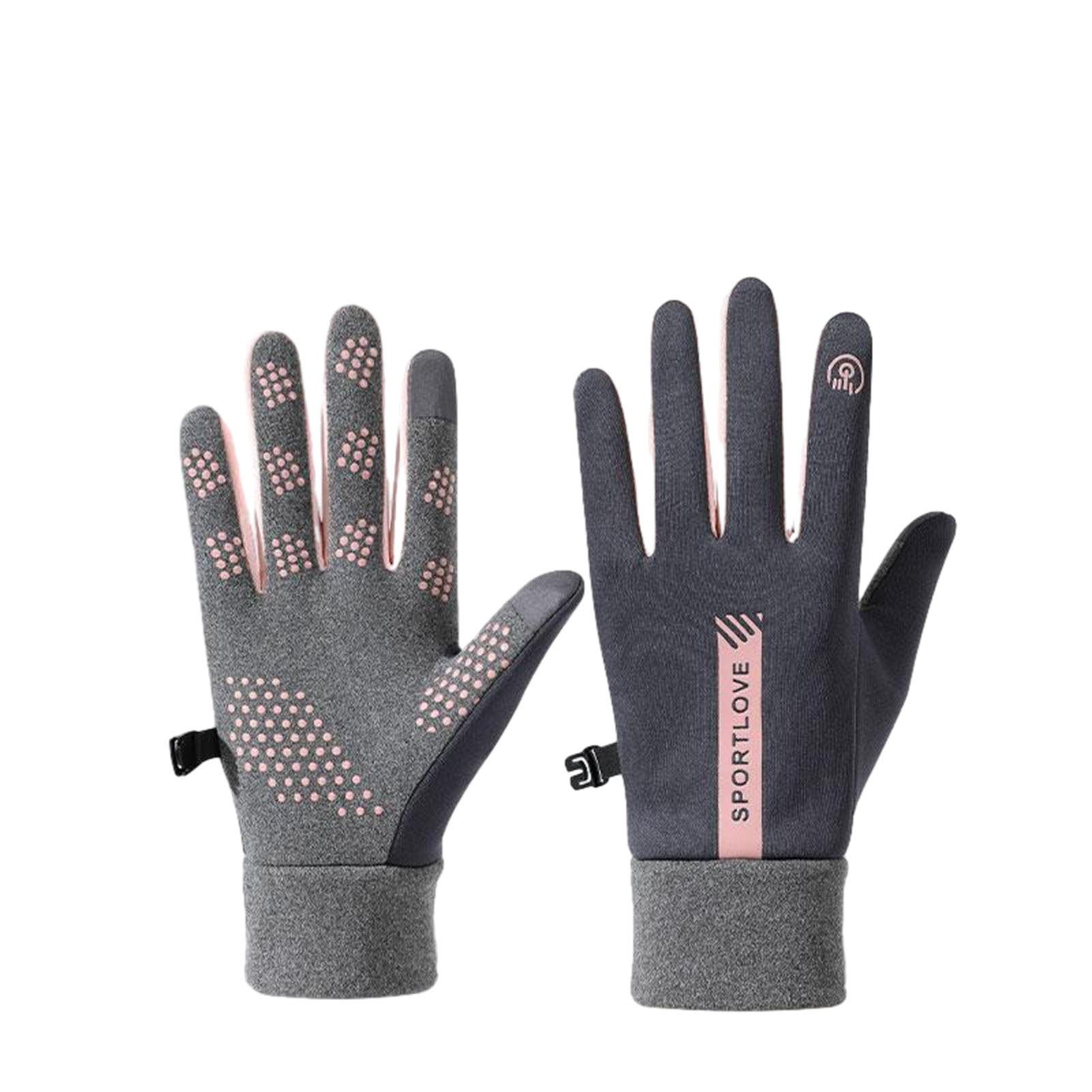 Fahrradhandschuhe Touchscreen-Wärmehandschuhe Blusmart pink gray