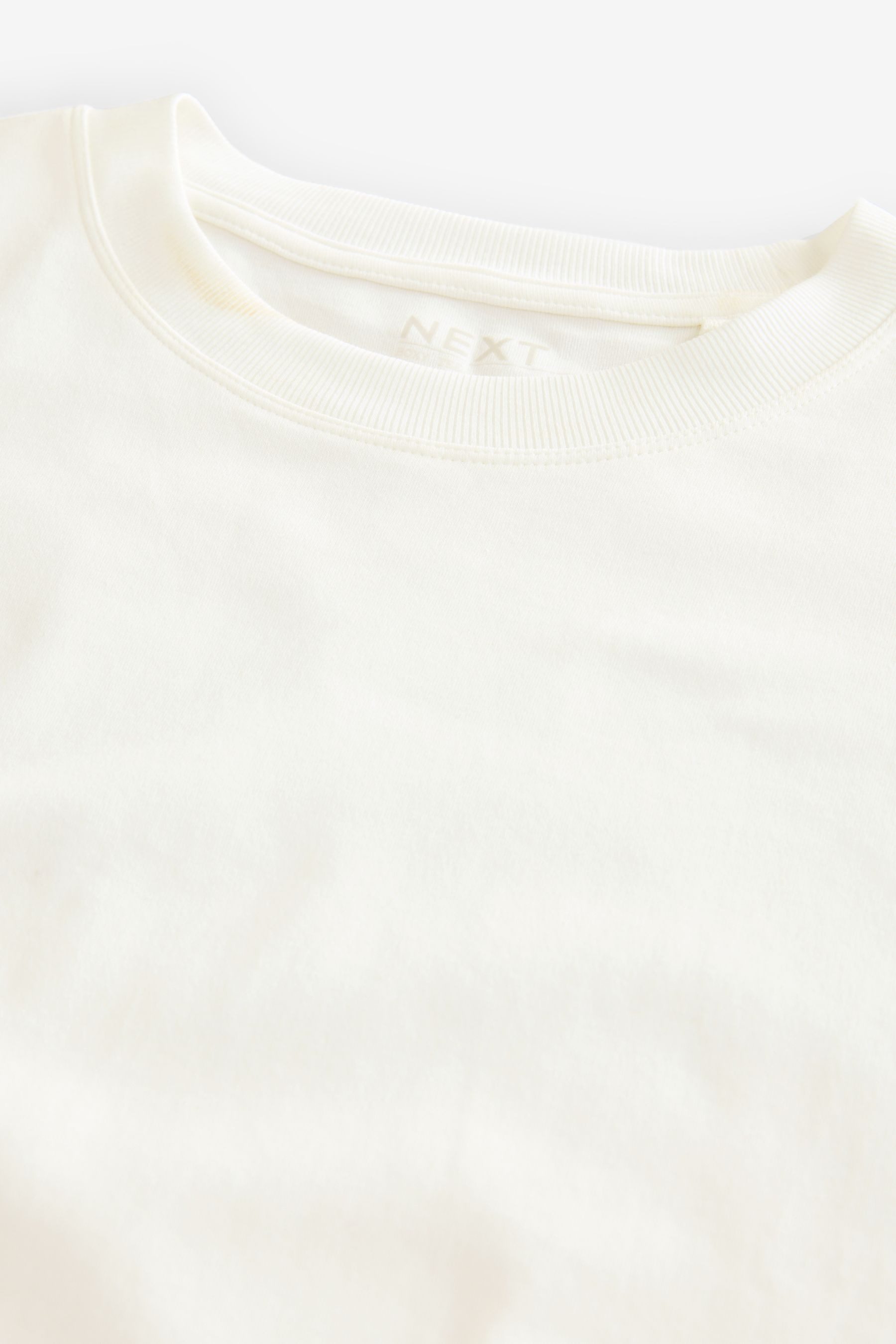 Next T-Shirt Kastiges Relaxed Fit Oversized-T-Shirt, Baumwolle (1-tlg) günstig online kaufen