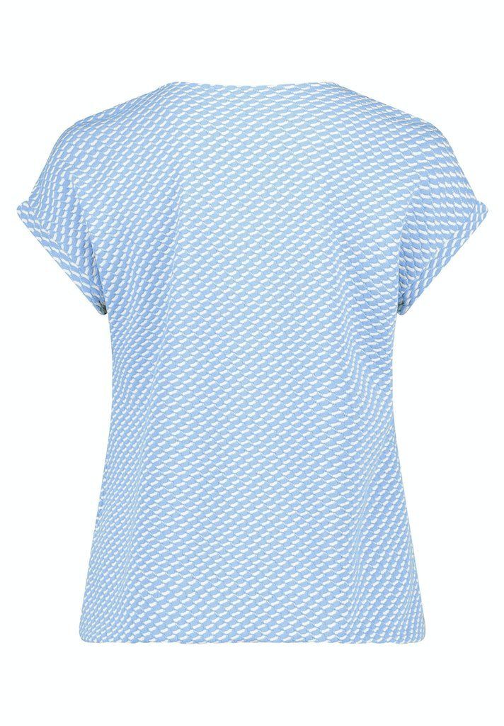 Shirt Betty&Co Kurzarmshirt Blue/White Arm 1/2 Kurz