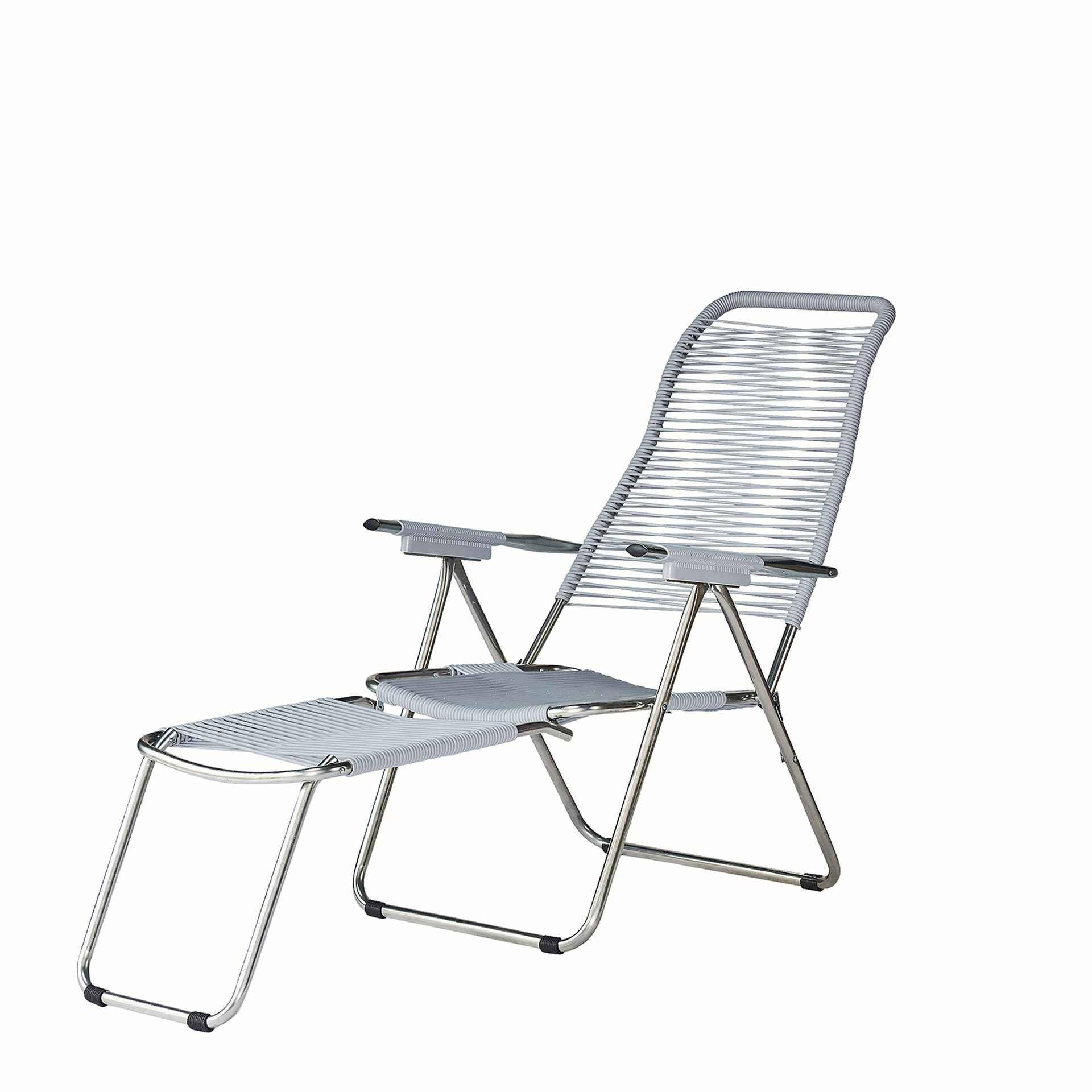 Fiam Gartensessel Spaghetti aus Aluminium, Grau
