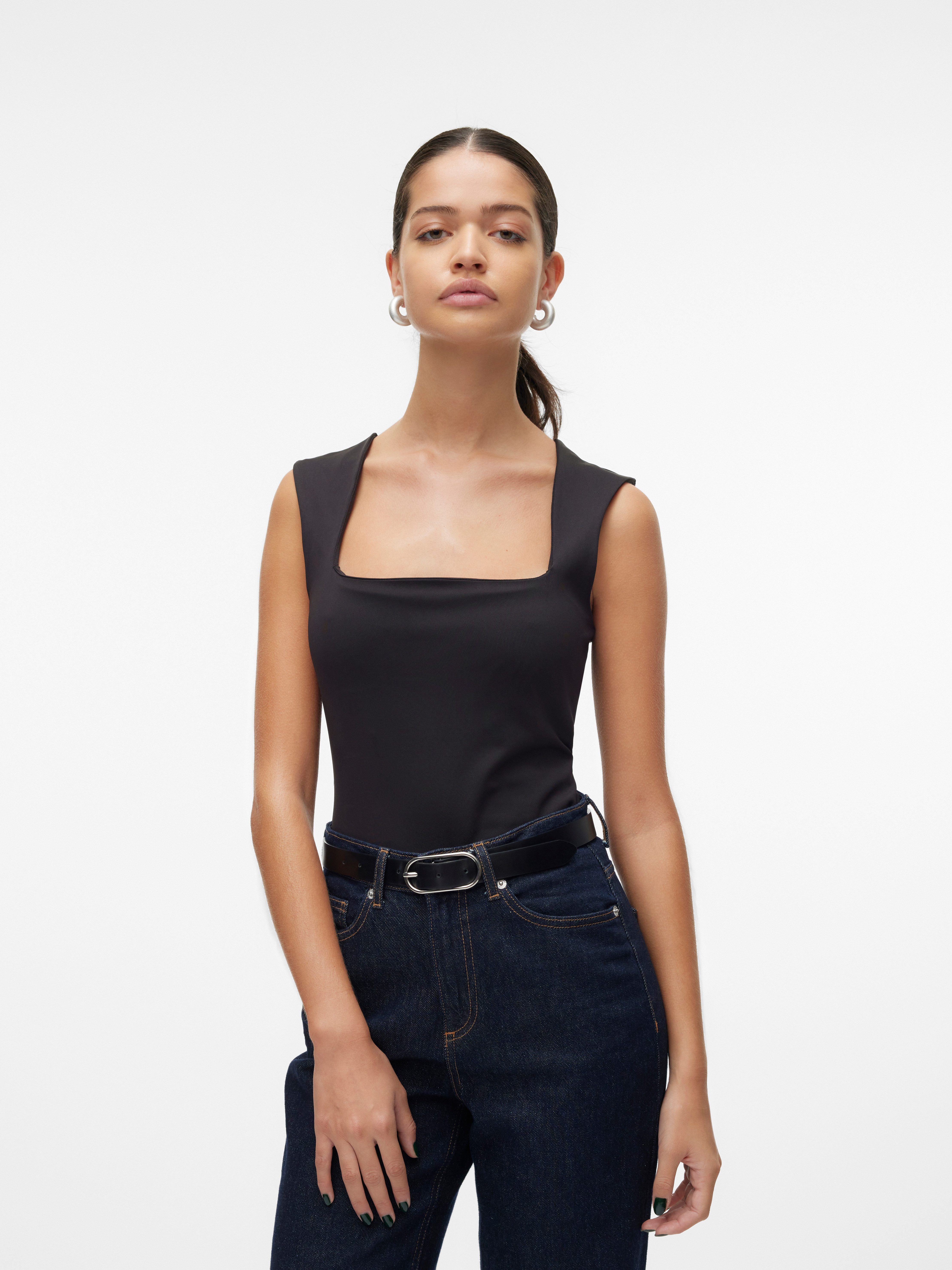Vero Moda Shirttop VMMILLION SL SQUARE günstig online kaufen