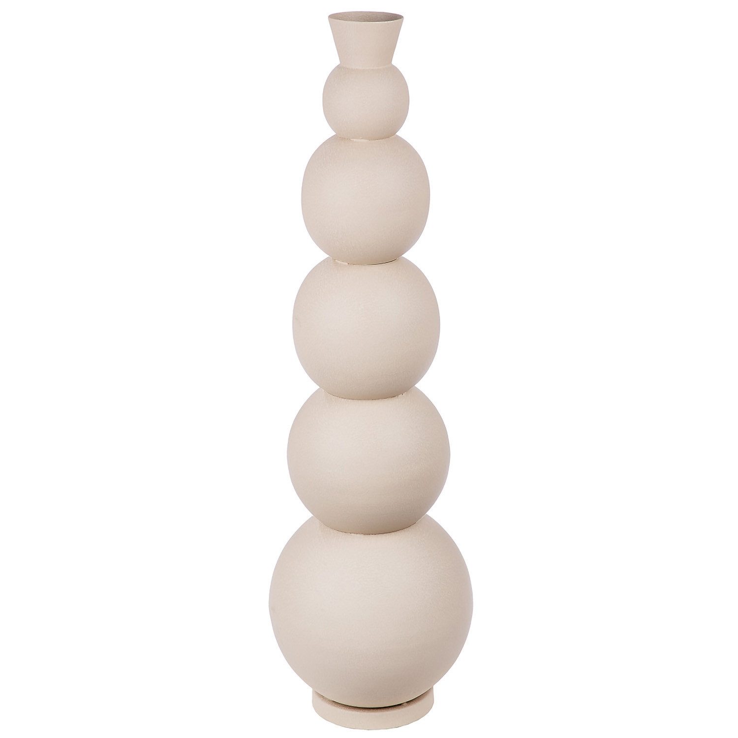GILDE Bodenvase ROTONDA Vase - grau - Eisen - H. 112cm - Dekovase - Blumenvase (1 Stück), Große Blumenvase - Deko Vase für Blumen - Stilvolle Vasen